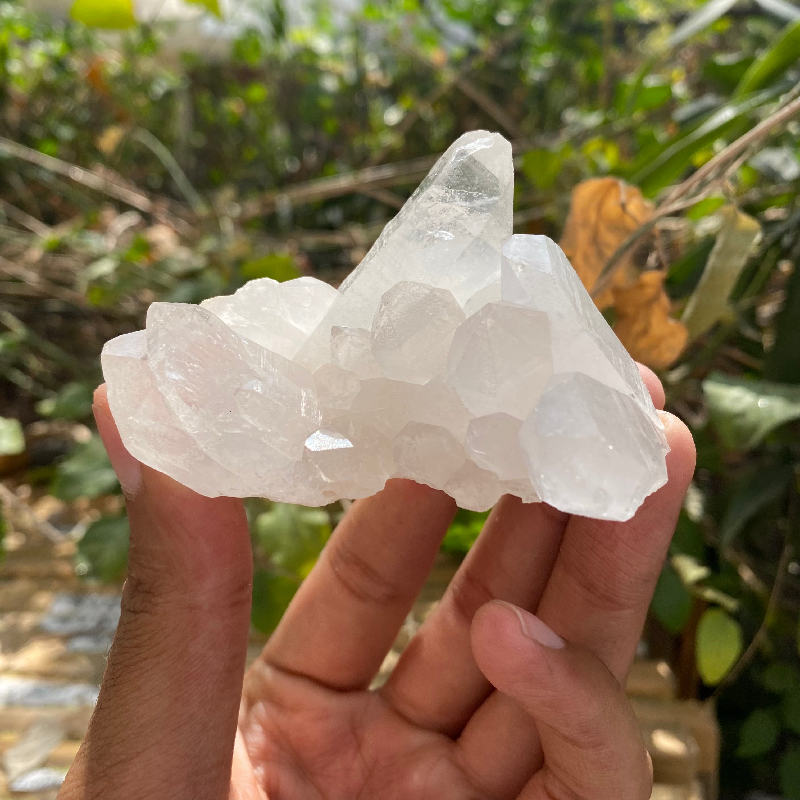 White Quartz Himalayan Quartz Crystal Cluster Raw Decor Healing Piece