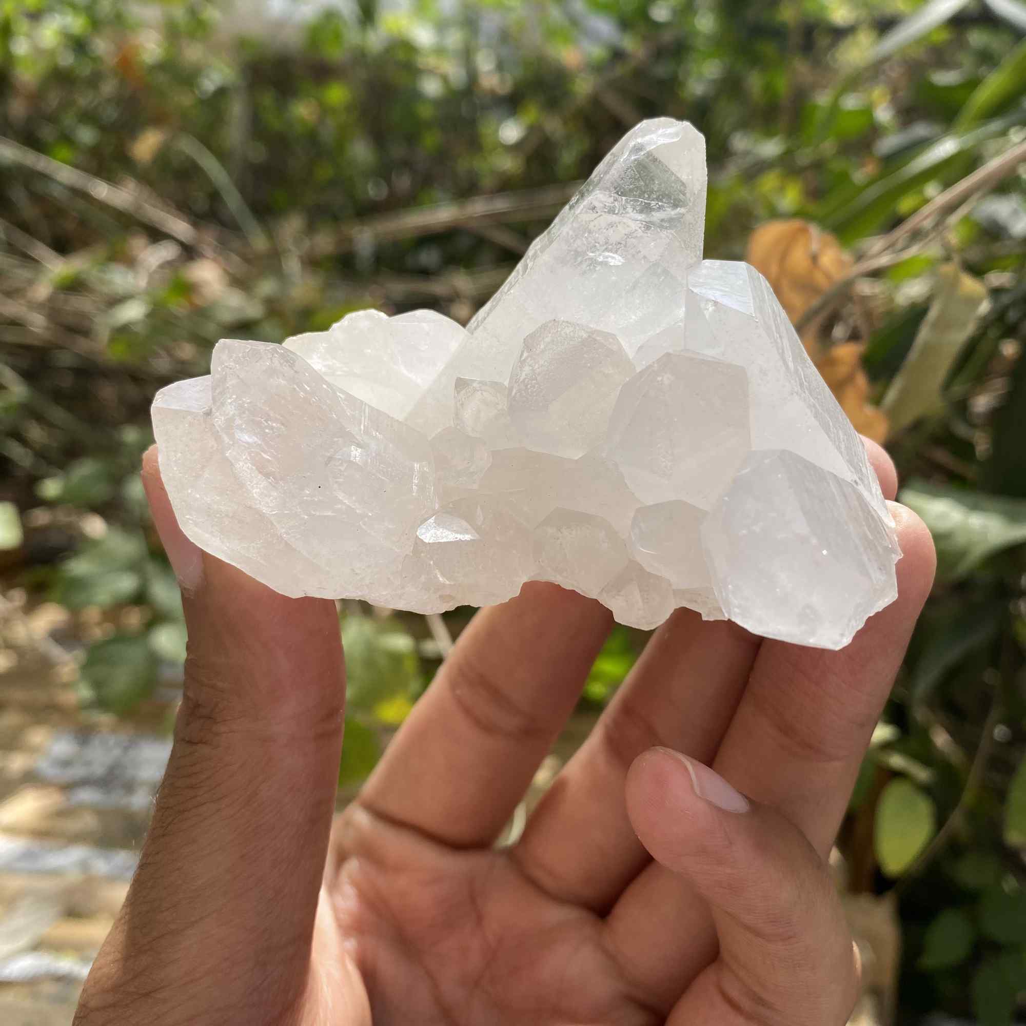 120g Natural White Quartz Himalayan Cluster Collector Display Mineral