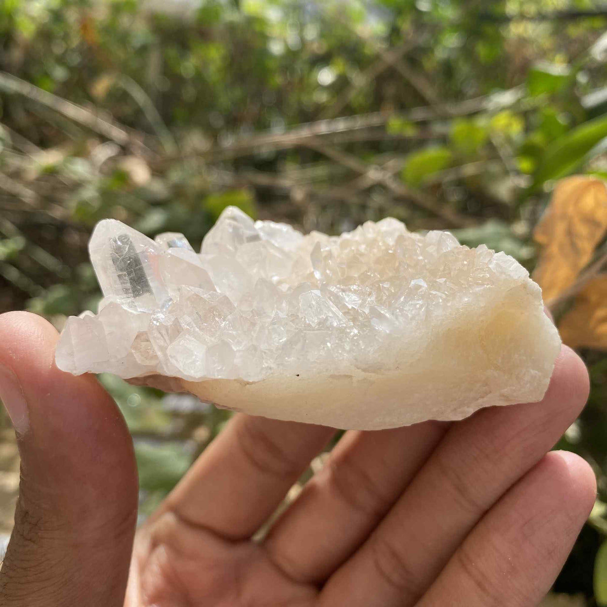 105g Himalayan Pink White Quartz Raw Natural Cluster Display Specimen