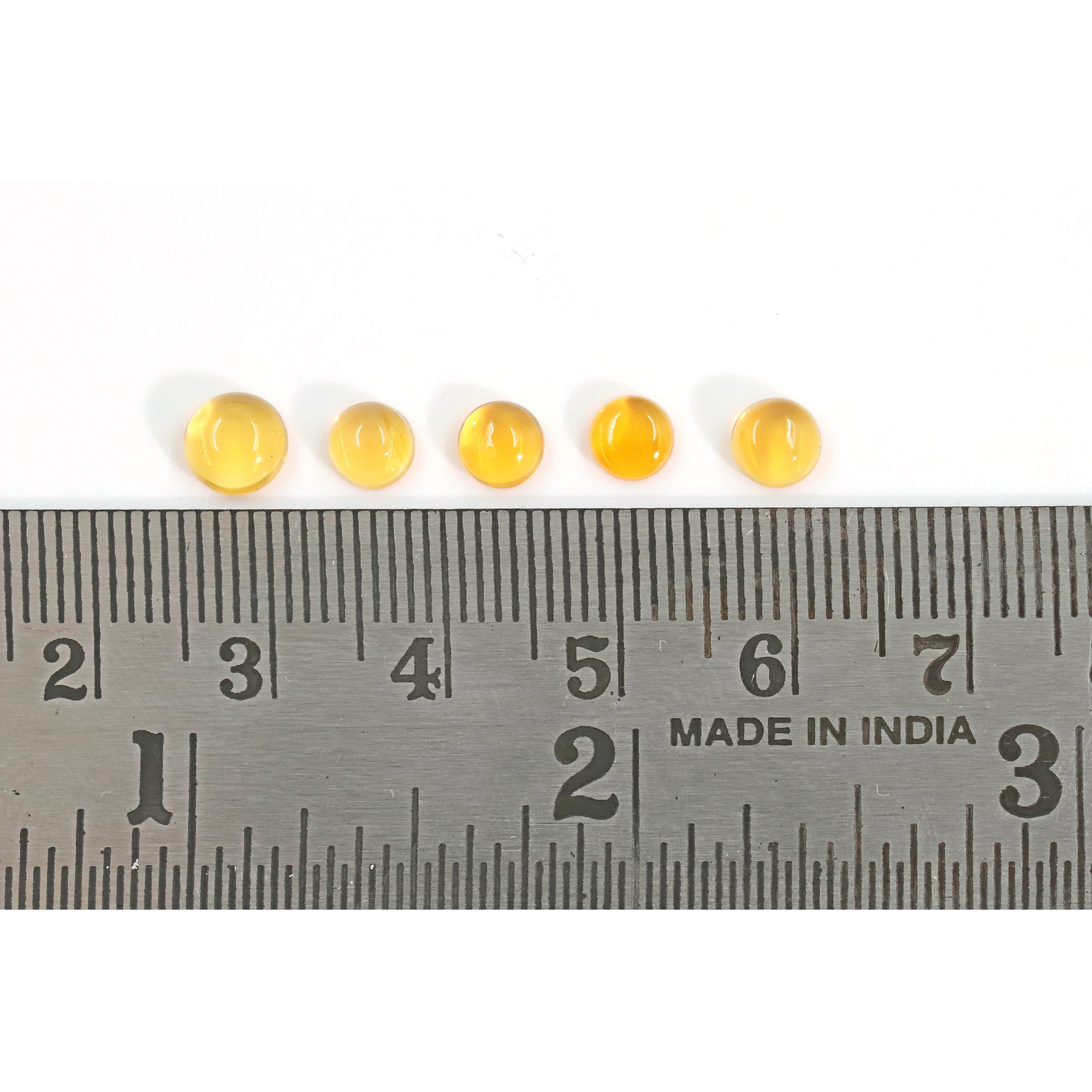 Natural Mexican Opal 5mm Round Cabochon Loose Gemstone for Rings, Earrings, Pendants & Jewelry Making