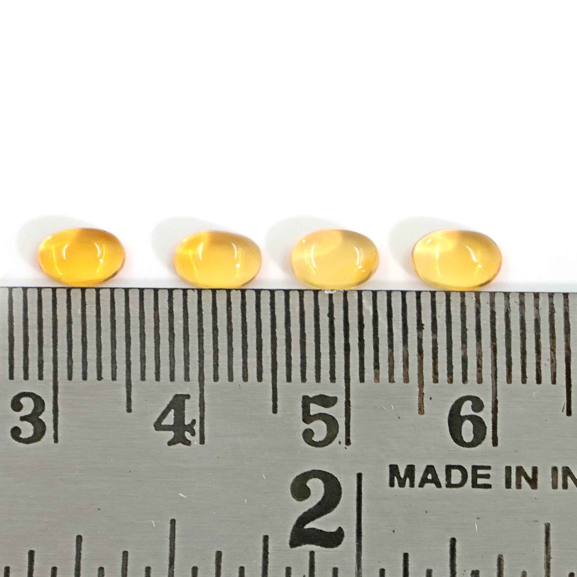 Natural Mexican Opal Oval 4x6mm Cabochon Loose Gemstone for Rings, Pendants Making