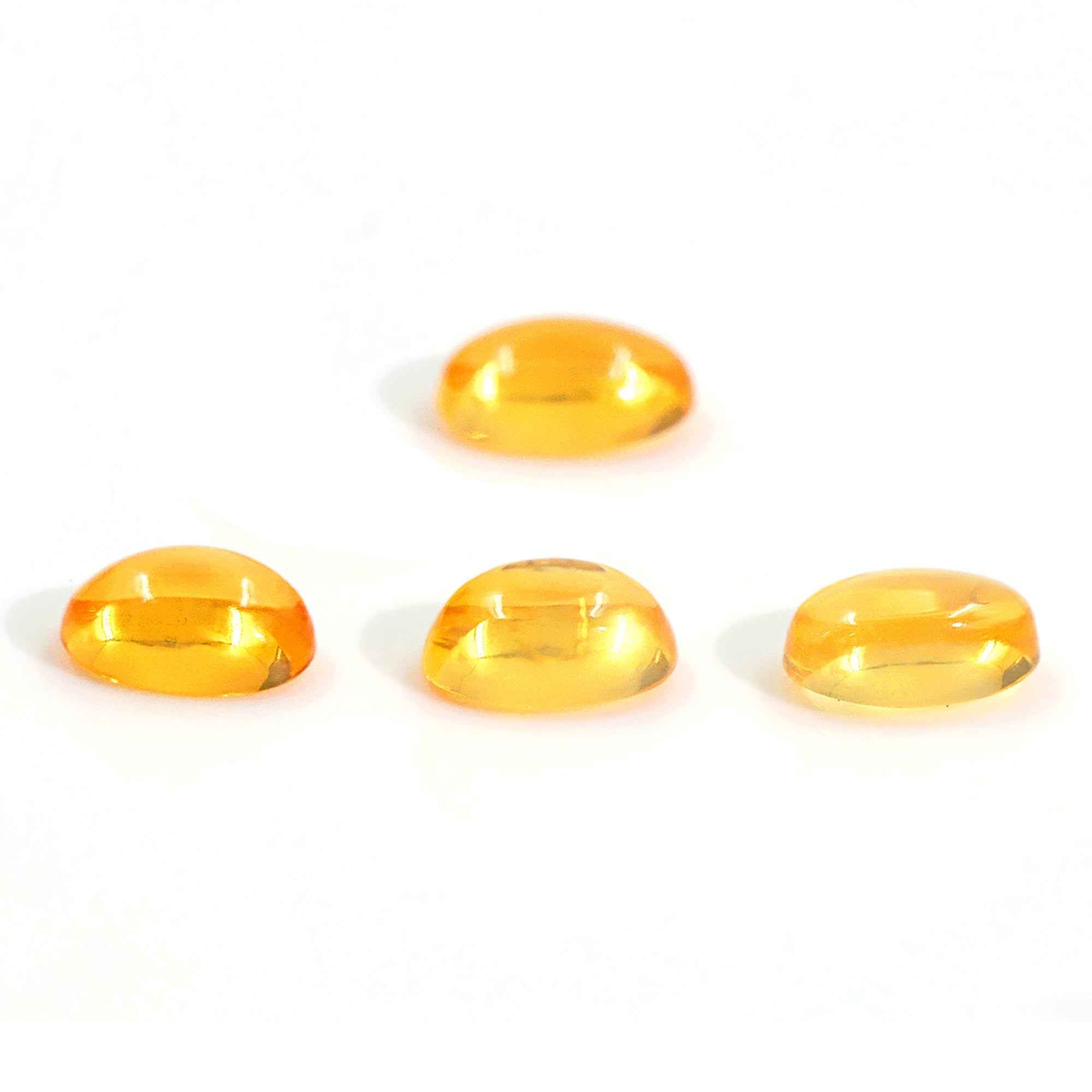Natural Mexican Opal Oval 4x6mm Cabochon Loose Gemstone for Rings, Pendants Making