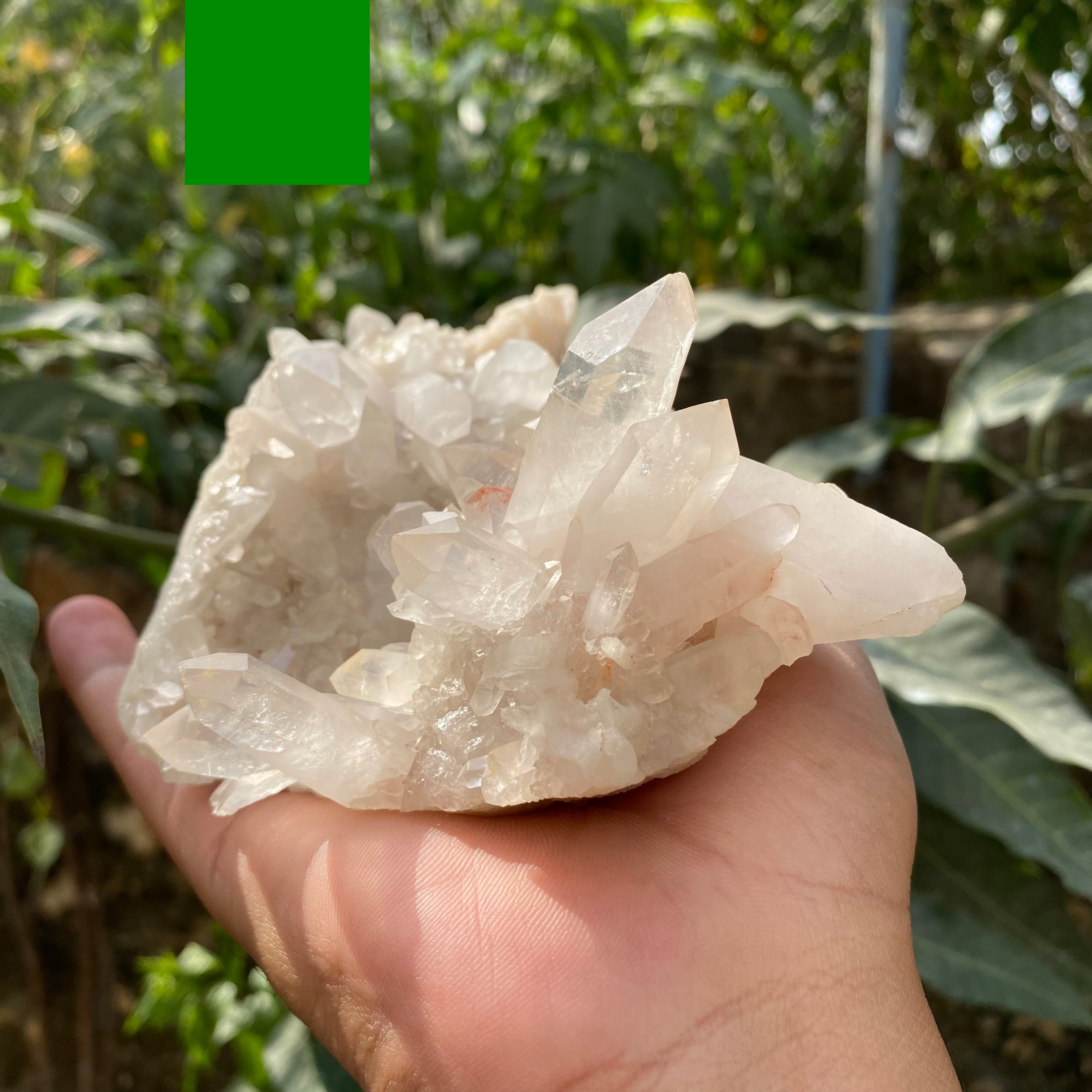 Natural Himalayan White Quartz Cluster 770g – Healing Crystal