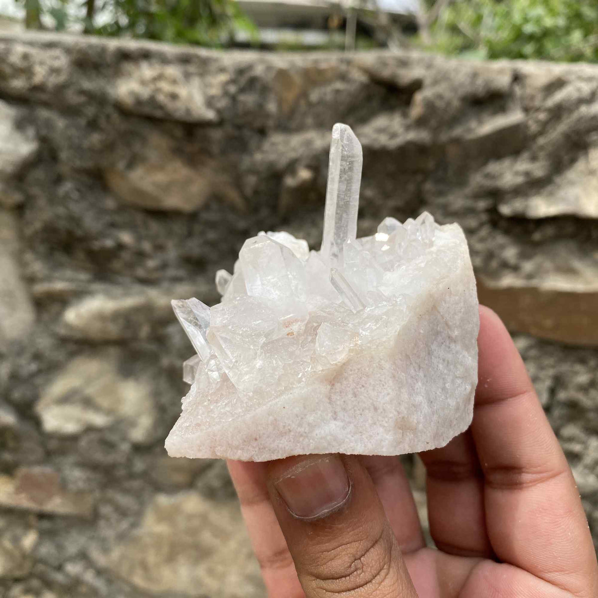 280g Himalayan White Quartz Natural Raw Cluster Mineral Display