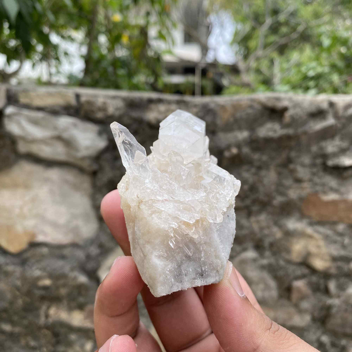 200g Natural White Himalayan Quartz Raw Cluster Mineral Display Specimen