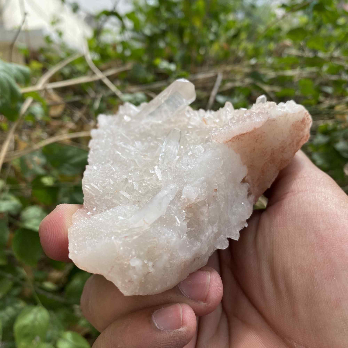 White Himalayan Quartz Natural Display Raw Cluster Collector Specimen