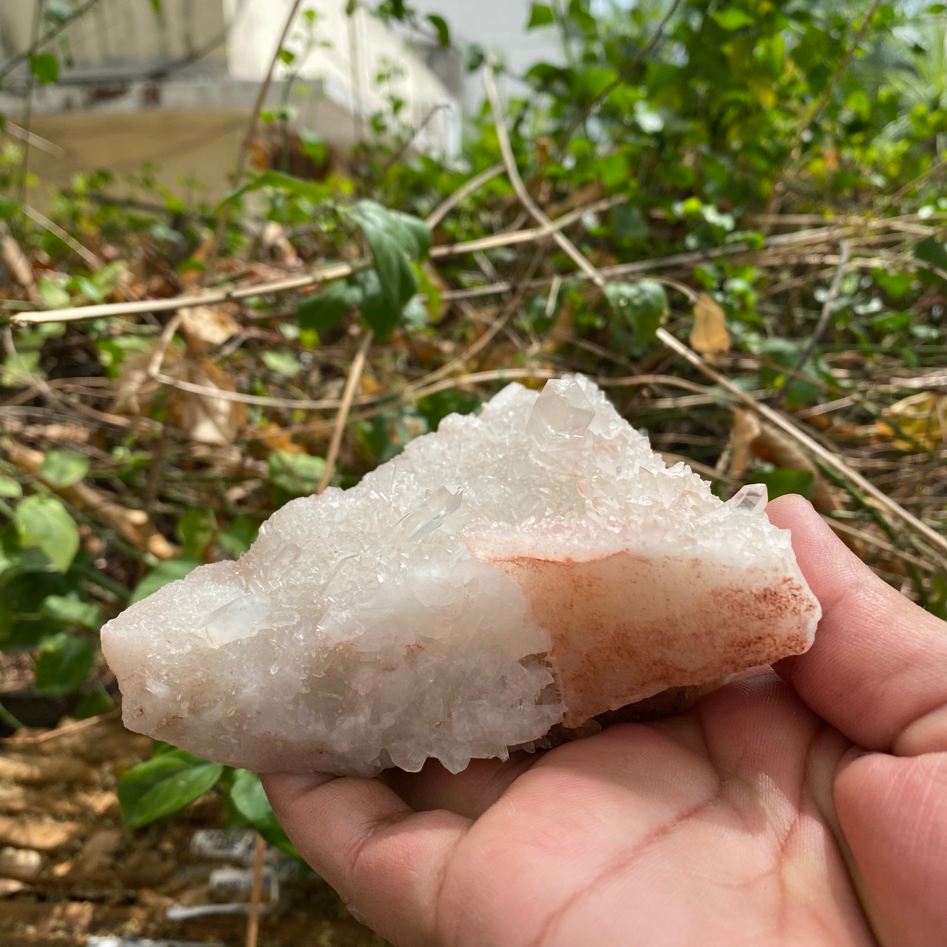 White Quartz Crystal Cluster Himalayan Display Piece Natural Energy Stone