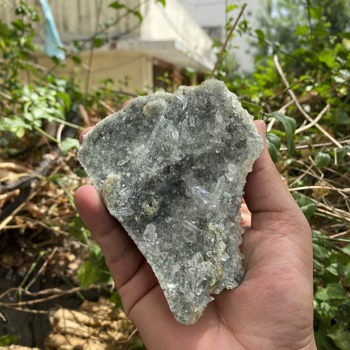 Raw Green Chlorite Quartz Himalayan Cluster Natural Collector Mineral