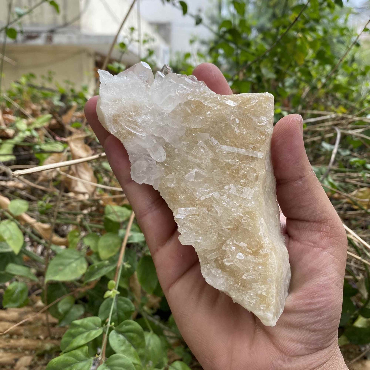 395g Himalayan White Pink Quartz Natural Cluster Mineral Display Specimen