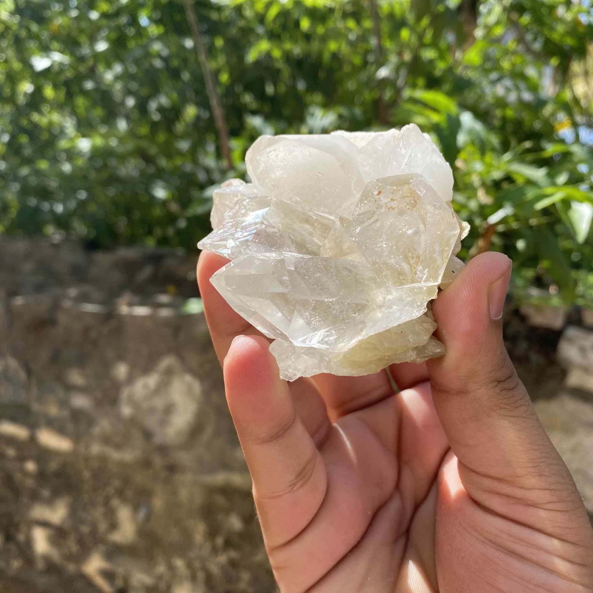 210g Himalayan White Quartz Display Cluster Natural Raw Specimen