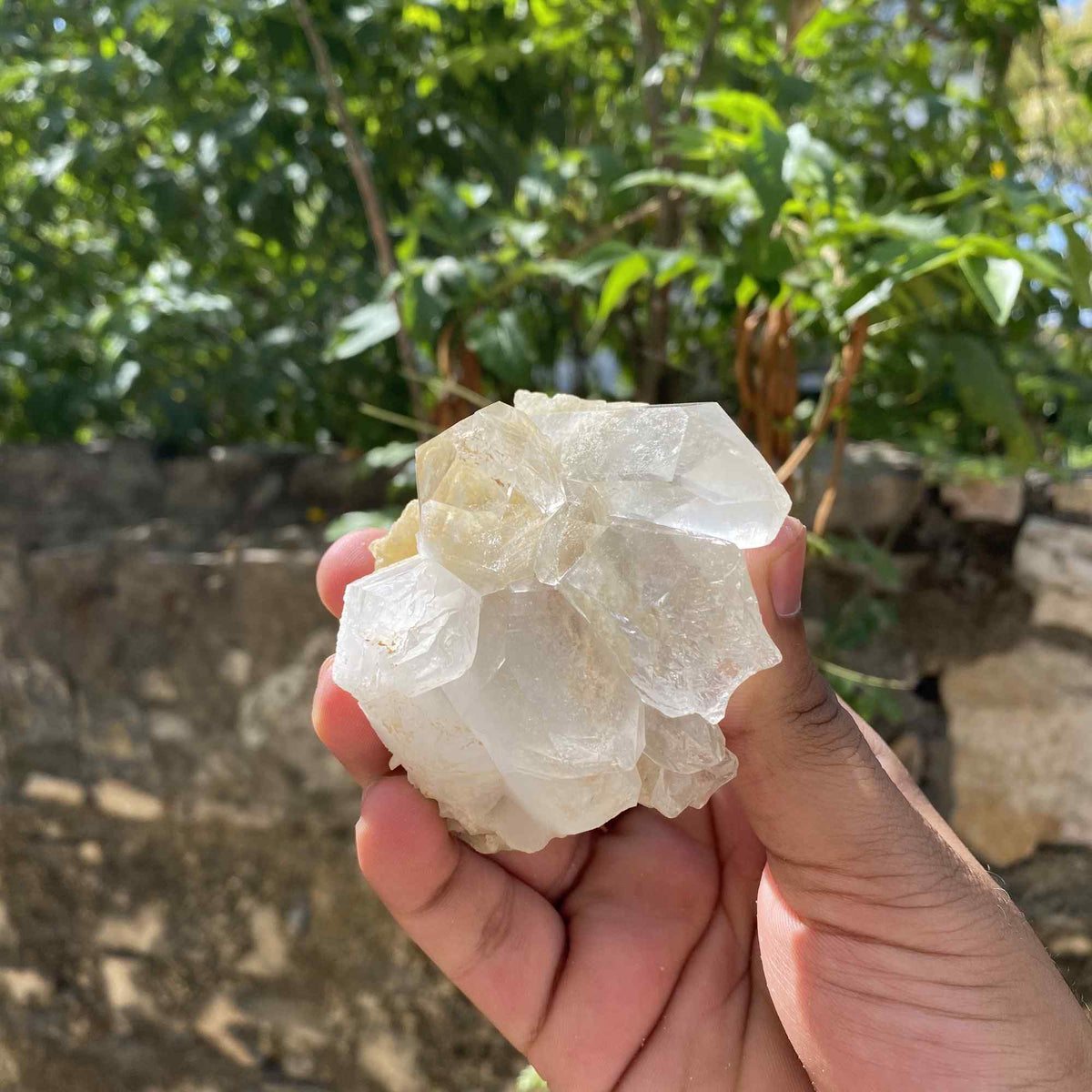 210g Himalayan White Quartz Display Cluster Natural Raw Specimen