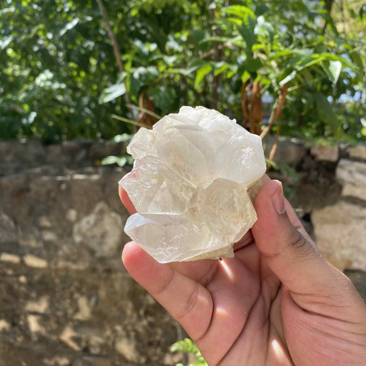 210g Himalayan White Quartz Display Cluster Natural Raw Specimen