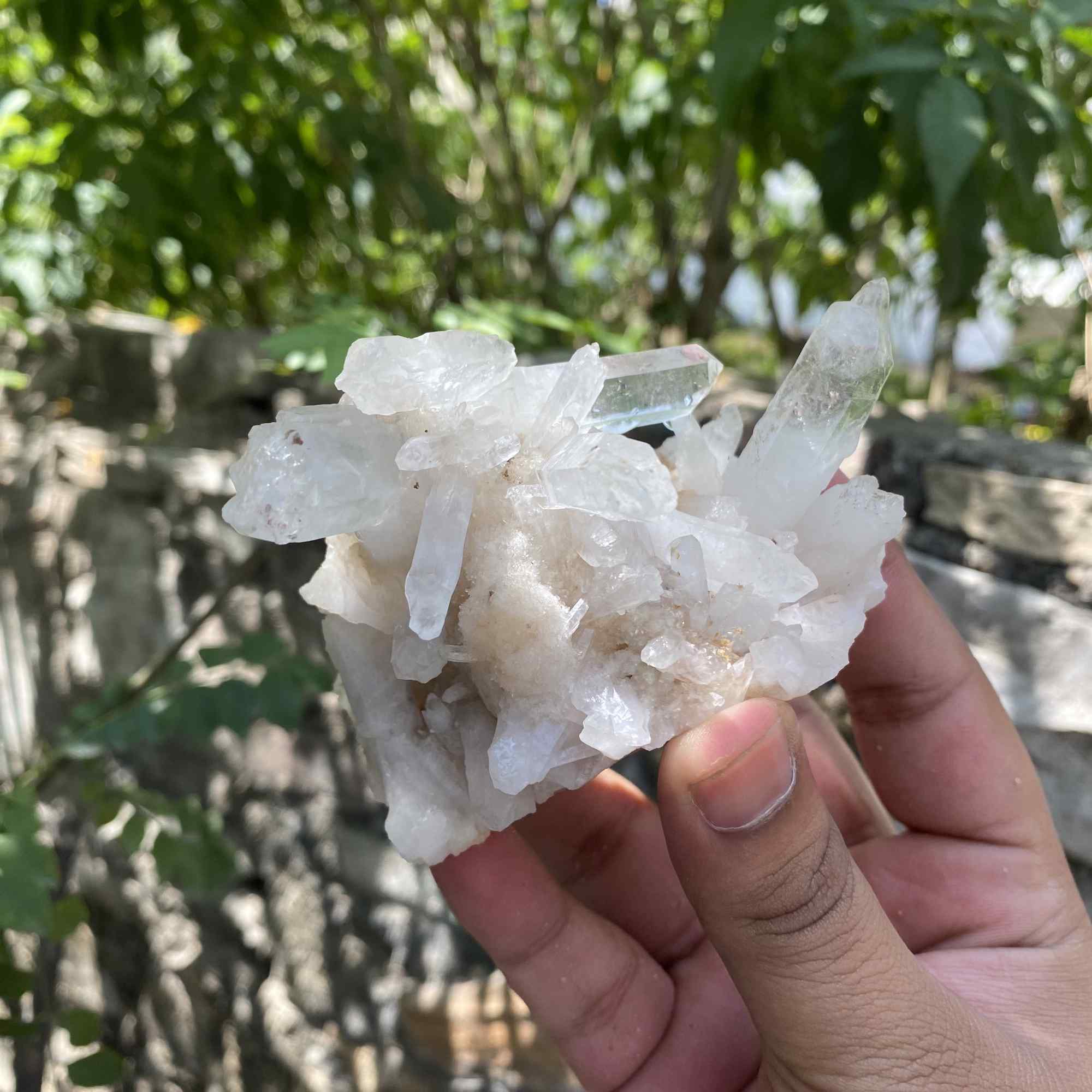 275g Himalayan White Quartz Cluster Natural Collector Mineral Specimen