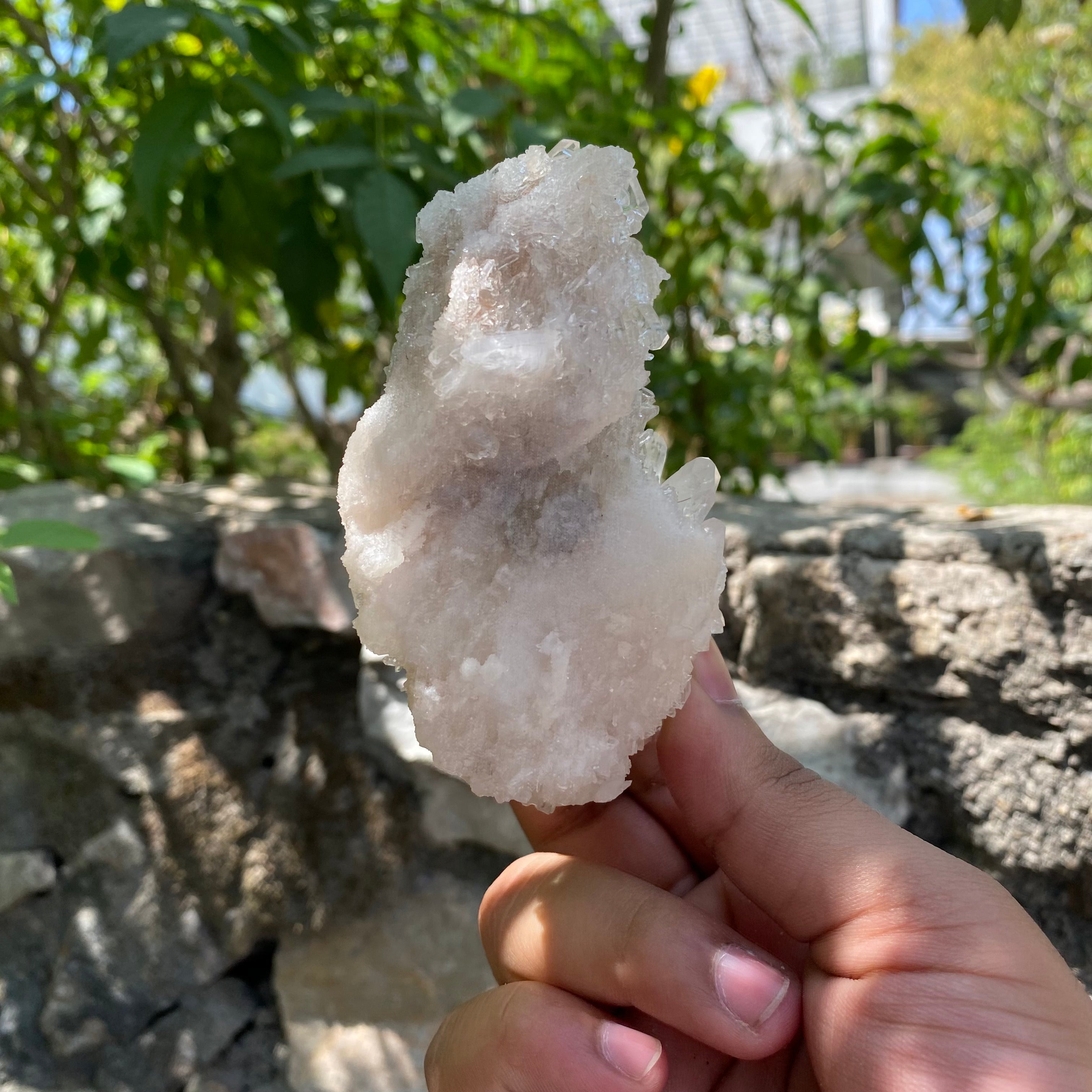 Natural White Quartz Crystal Cluster 210g Himalayan Raw Healing Stone Mineral Specimen Home Décor