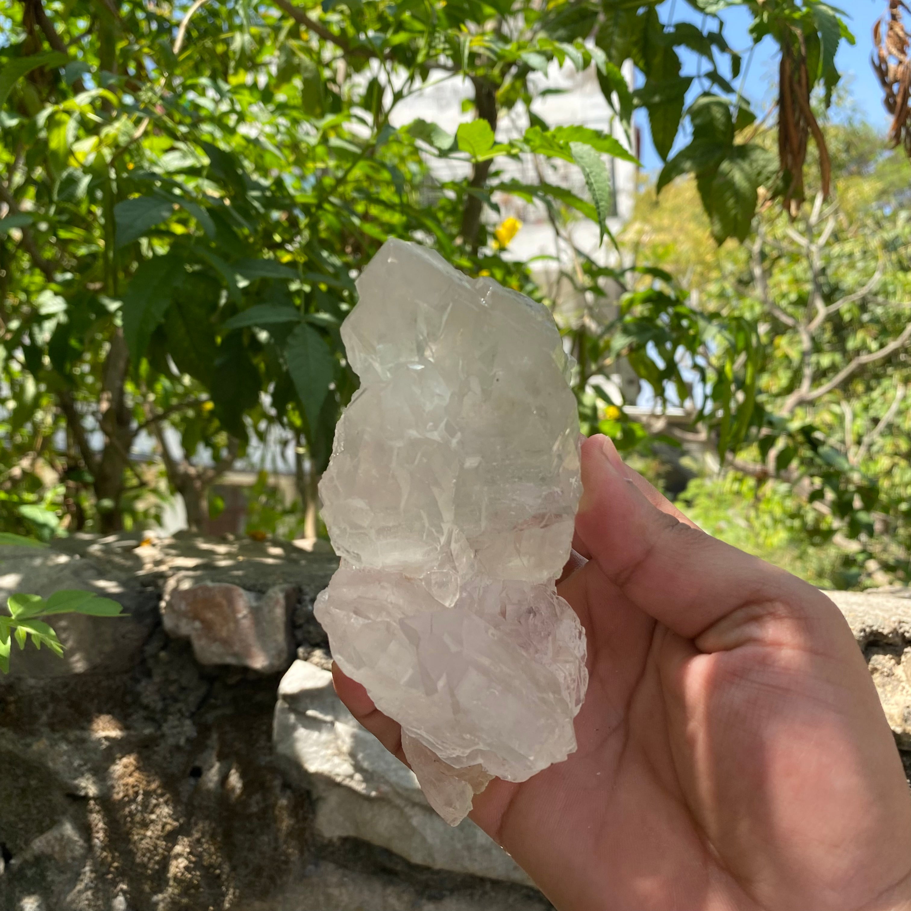 Natural Green Chlorite Quartz Crystal from Manihar  Healing Collectors Specimen, 470gm