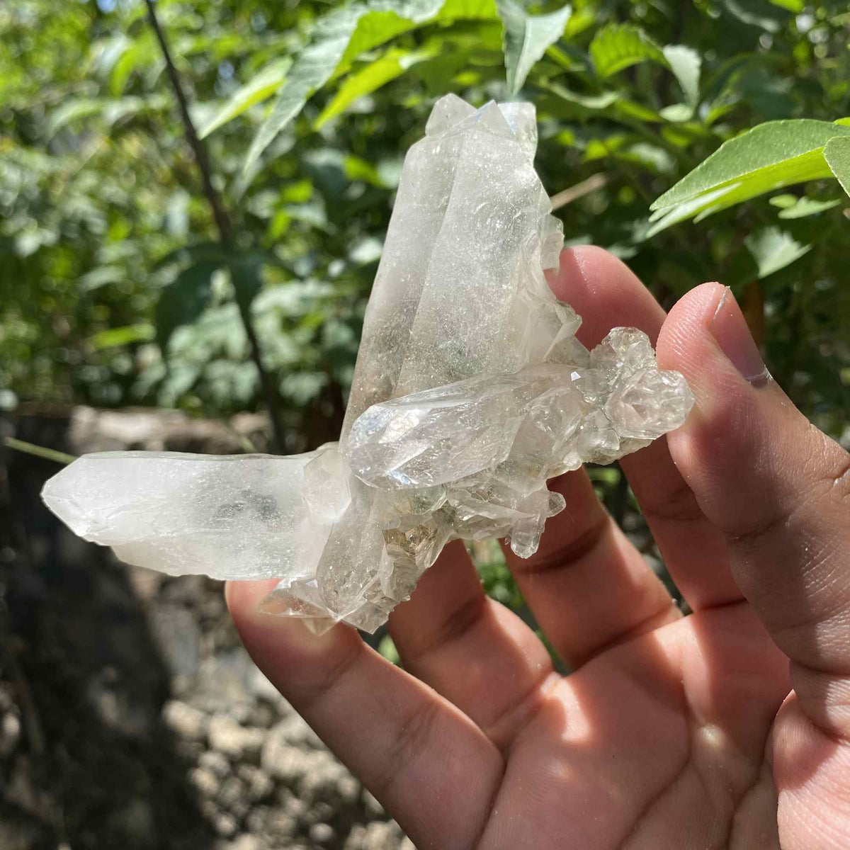 110g Himalayan Green Chlorite Quartz Raw Natural Cluster Specimen