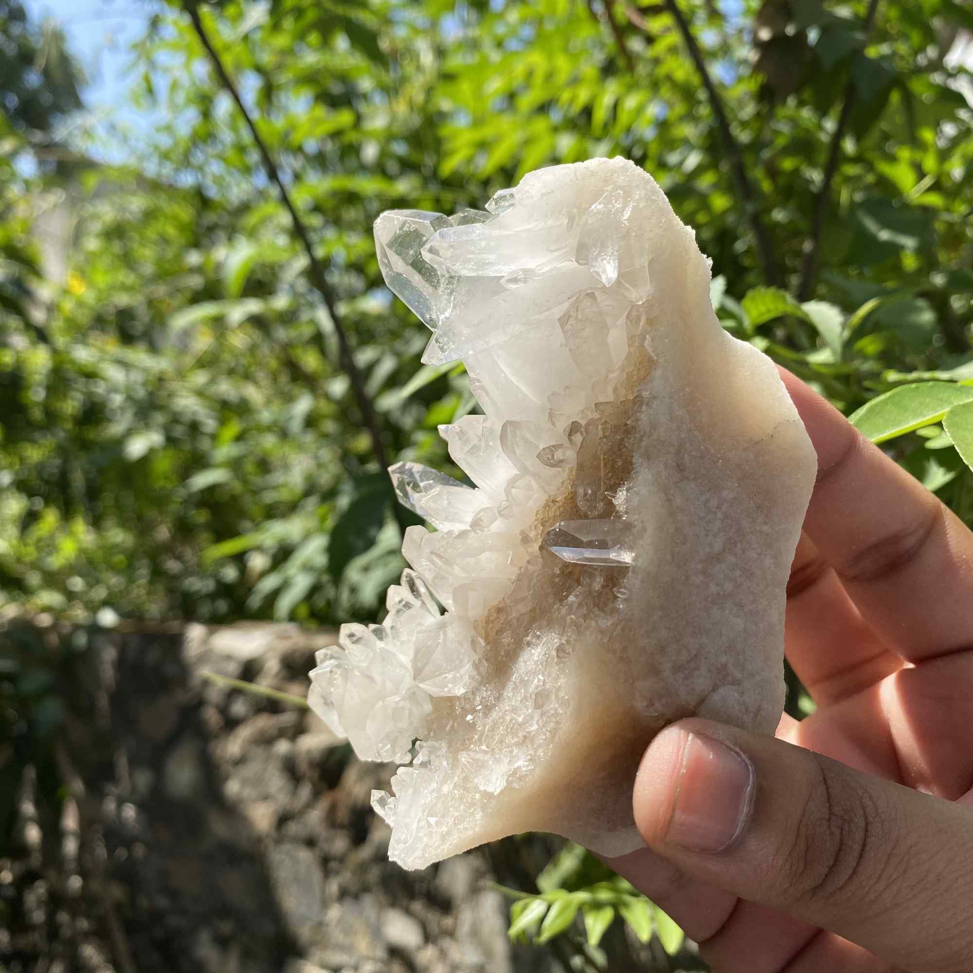 Raw Himalayan White Quartz Cluster Natural Mineral Display Collector