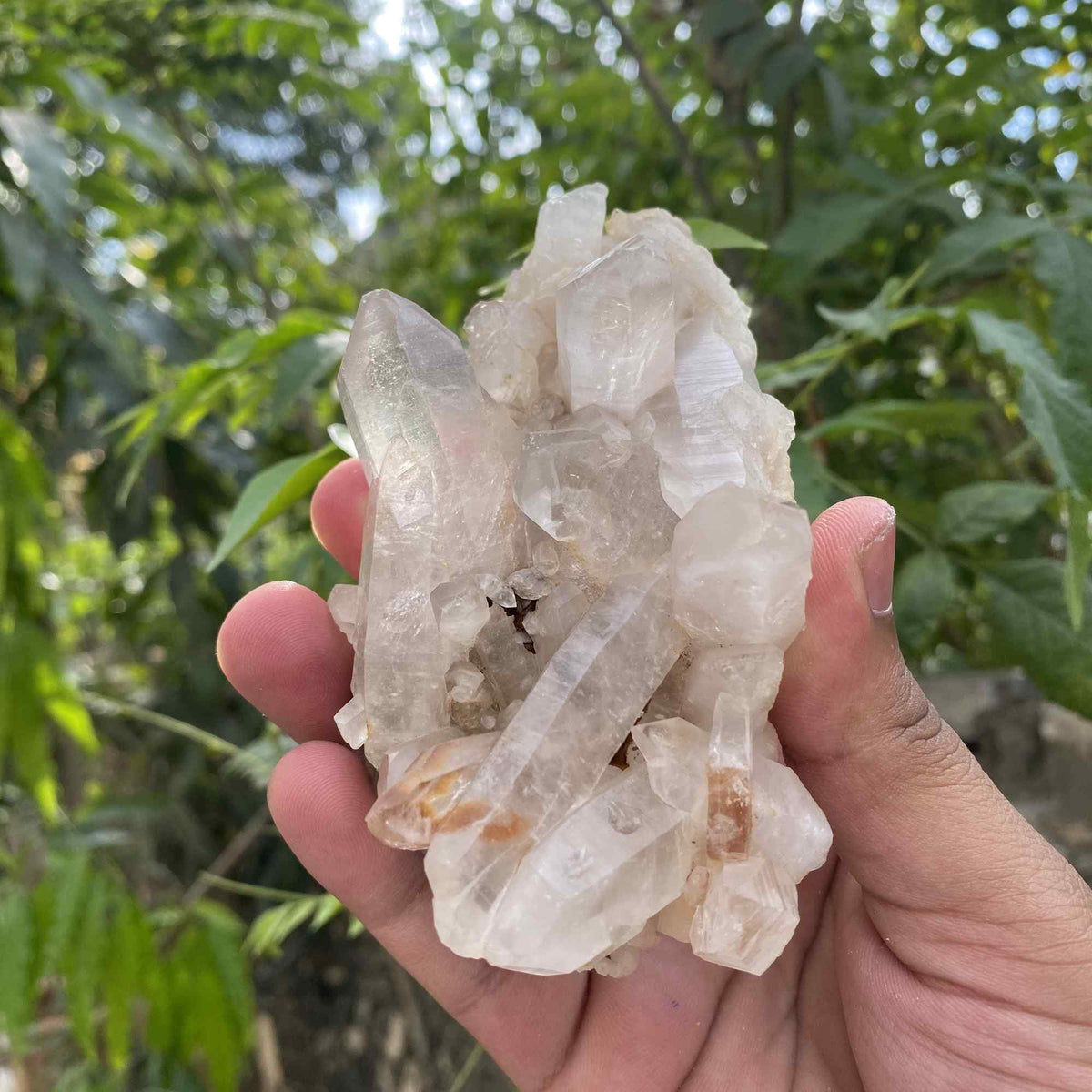 Pink Quartz Crystal Cluster Natural Himalayan Mineral Specimen 305g Raw Healing Stone Home Decor Gift