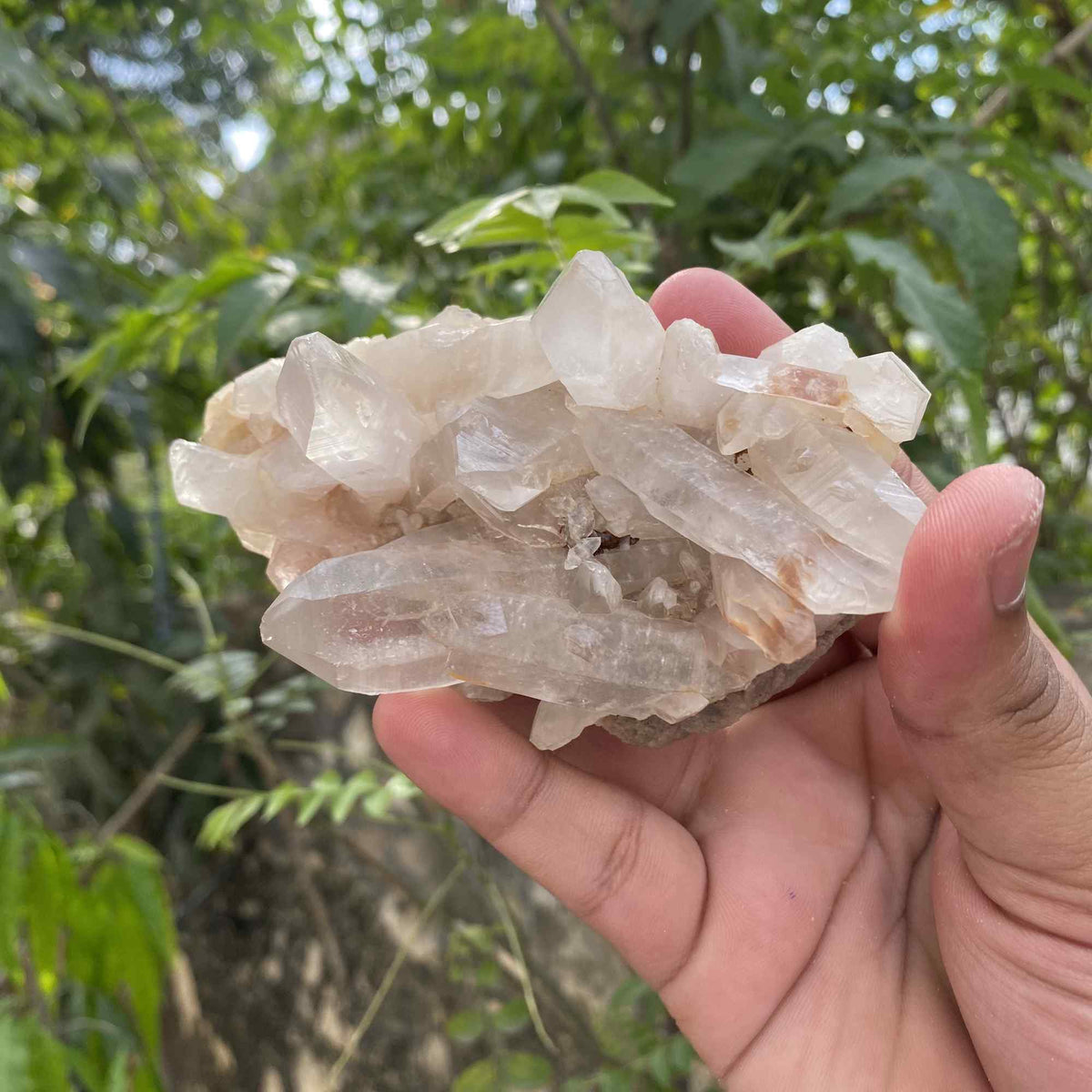 Pink Quartz Crystal Cluster Natural Himalayan Mineral Specimen 305g Raw Healing Stone Home Decor Gift
