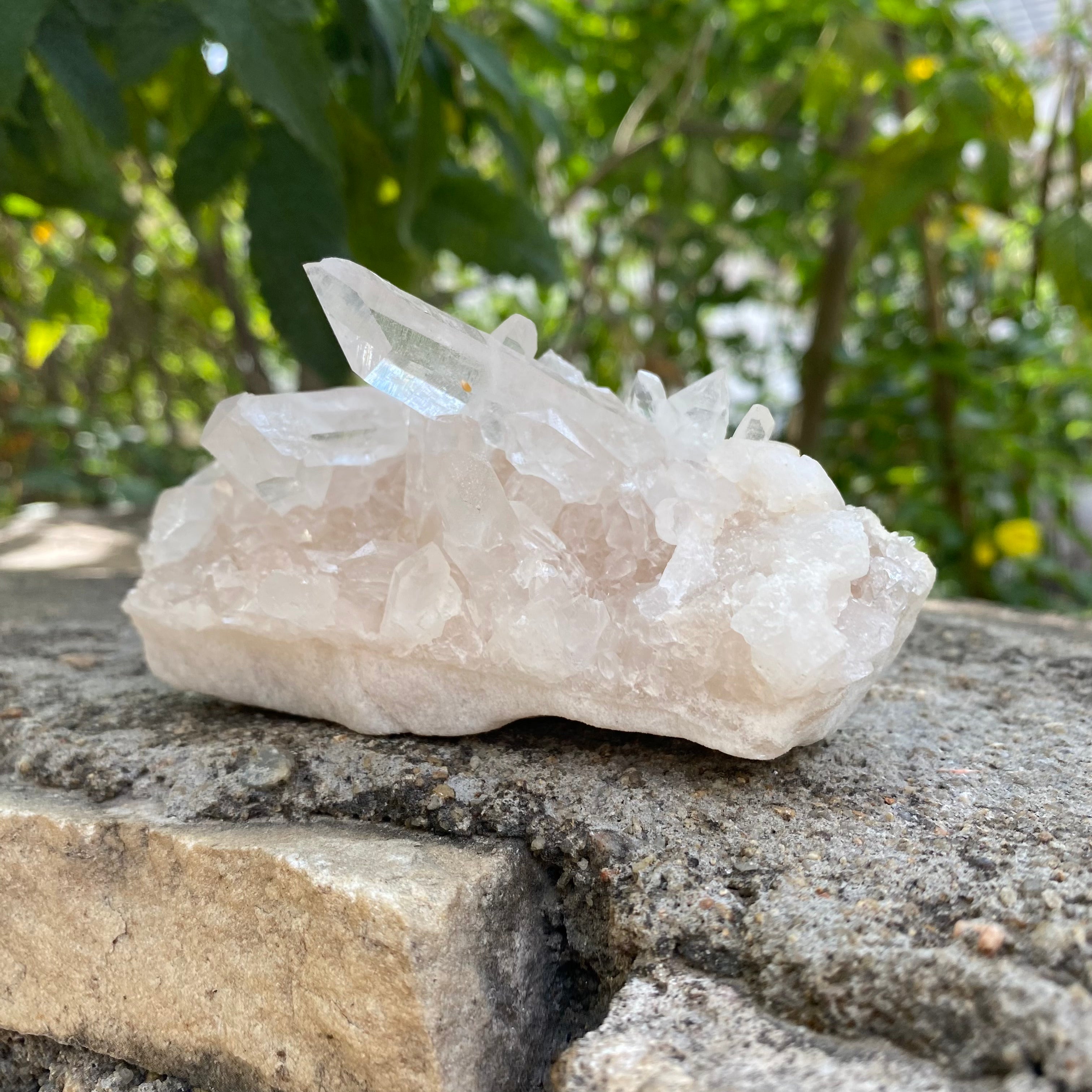 White Quartz Crystal Cluster Decor Himalayan Healing Energy Display Piece
