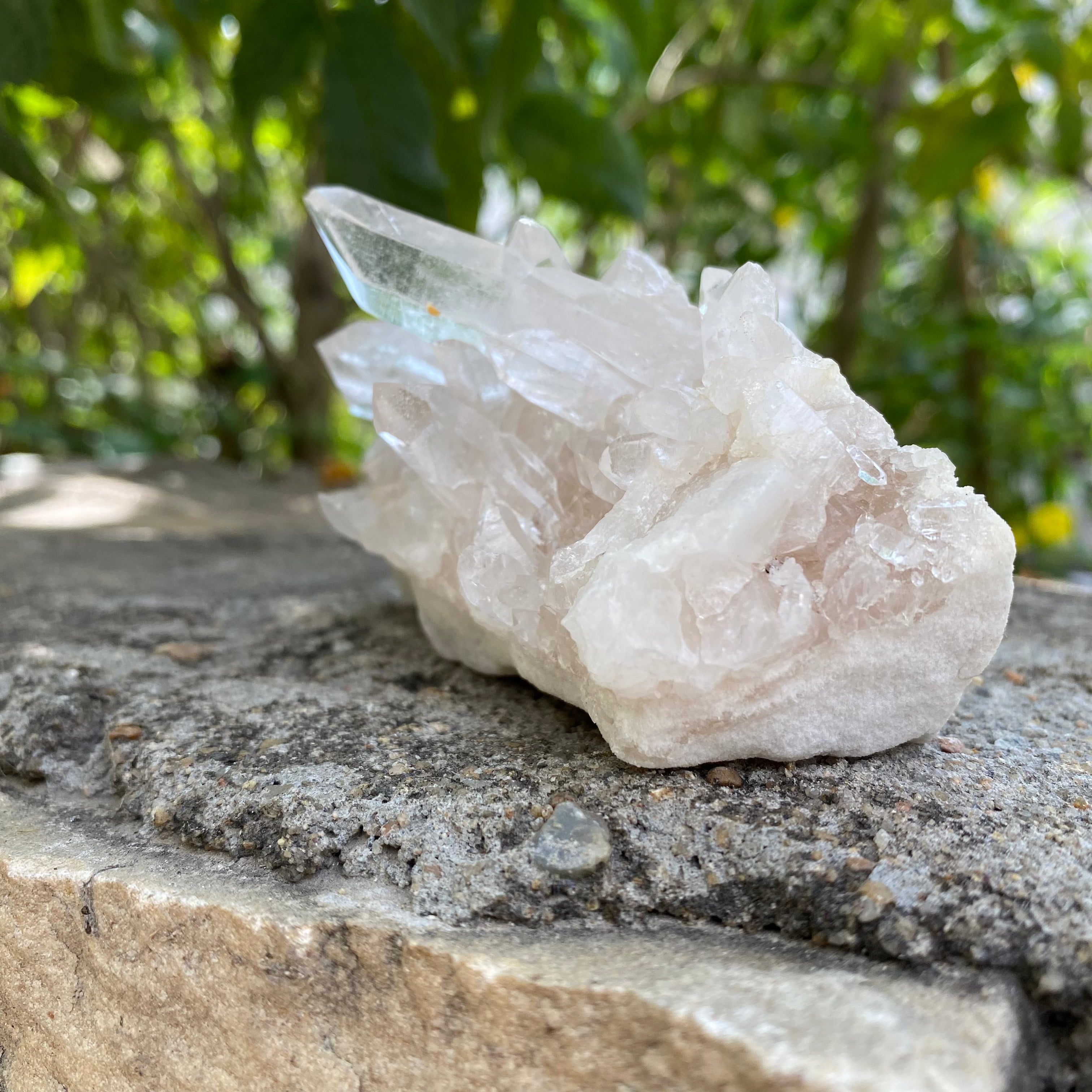 White Quartz Crystal Cluster Decor Himalayan Healing Energy Display Piece