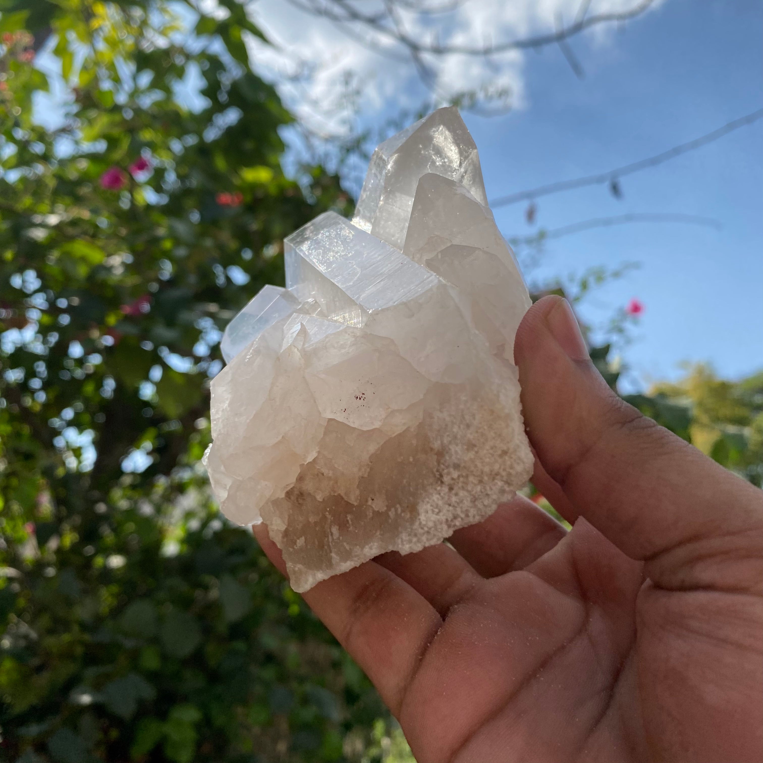 White Quartz Crystal Cluster Raw Himalayan Healing Energy Display Natural