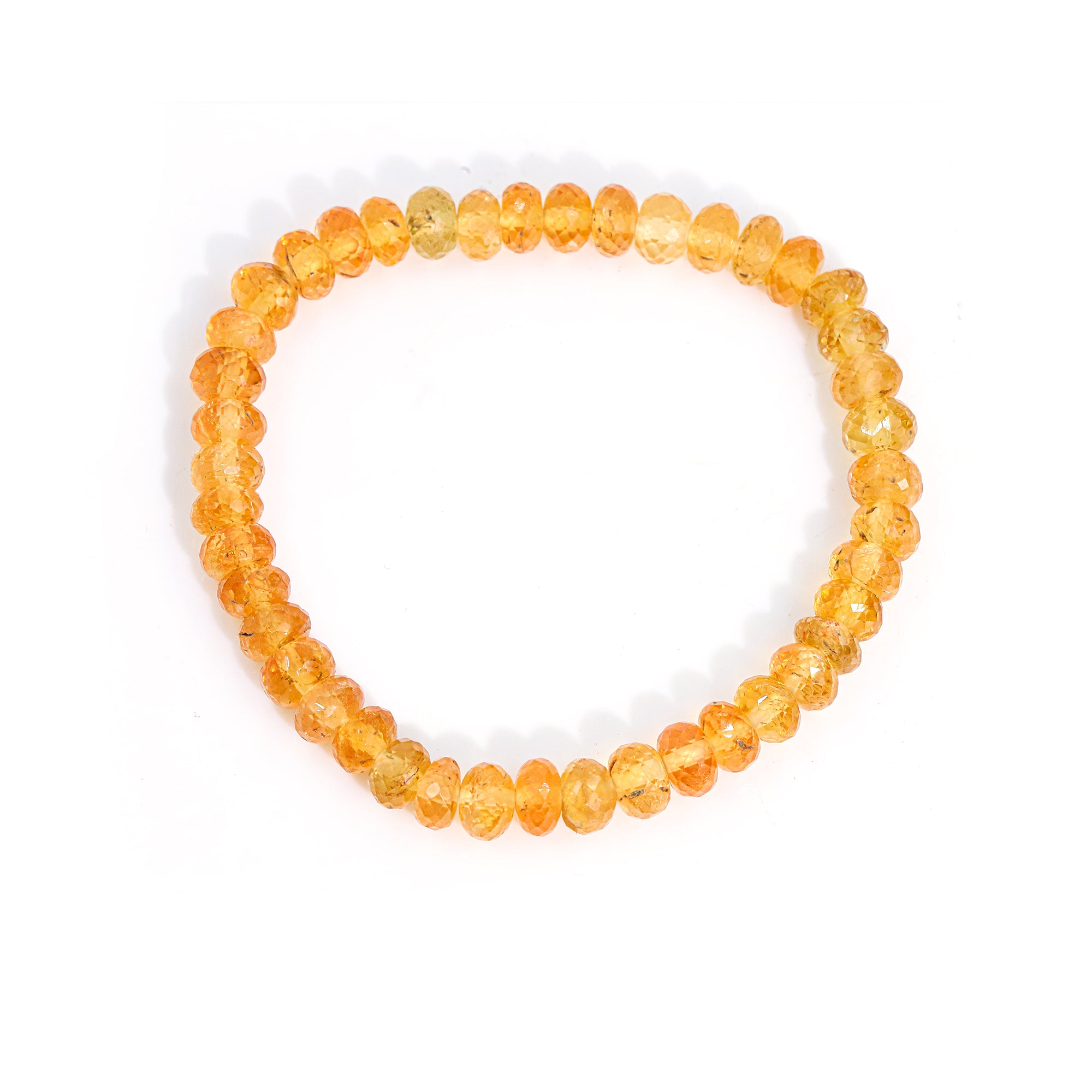 Natural Mexican Opal Bracelet Rondelle Faceted Gemstone Beads Handmade 87 Ct