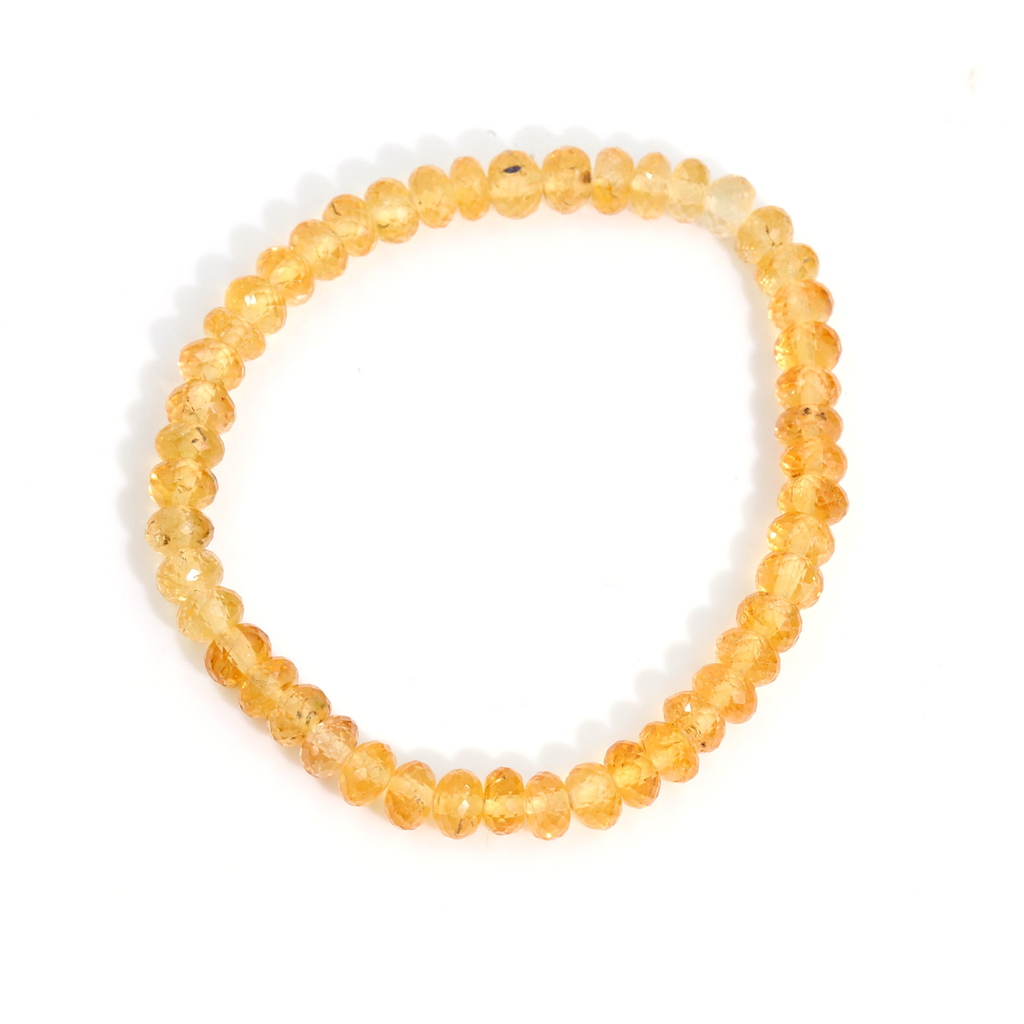 Natural Mexican Opal Bracelet Rondelle Faceted Gemstone Beads Handmade 79 Ct