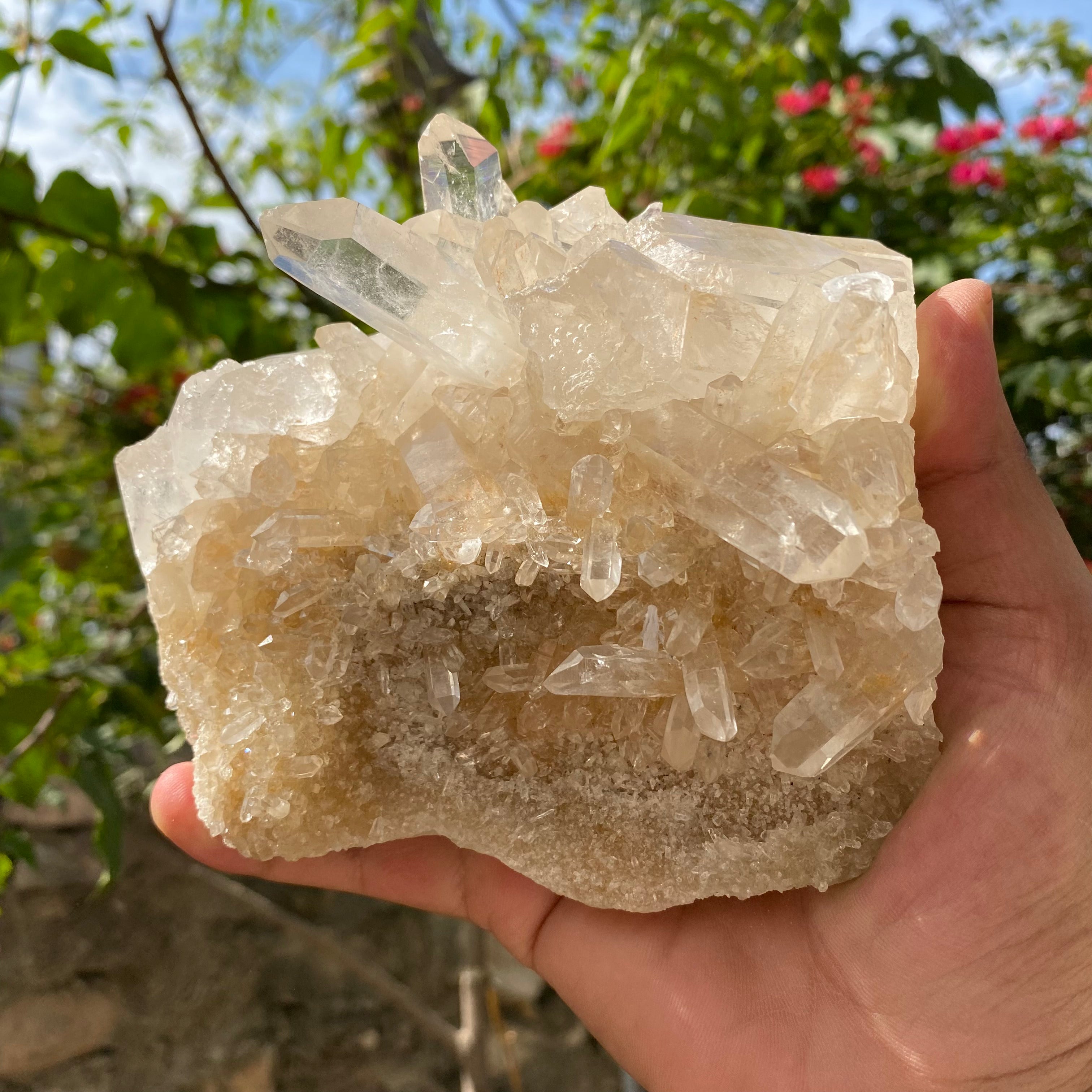 Large Yellow Quartz Crystal Cluster 1015g Natural Himalayan Raw Mineral Specimen Healing Stone Statement Décor