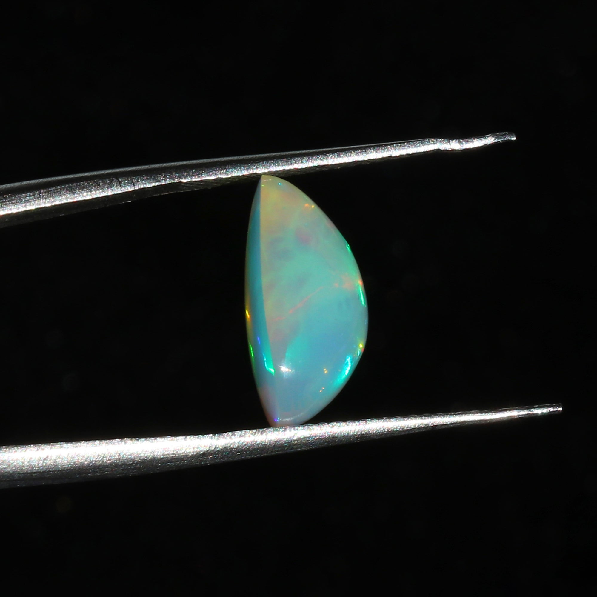 Natural Ethiopian Opal Heart Cabochon 4.39 Ct, Untreated Fire Opal Gemstone, 13mm Hand-polished October Birthstone for Jewelry Making