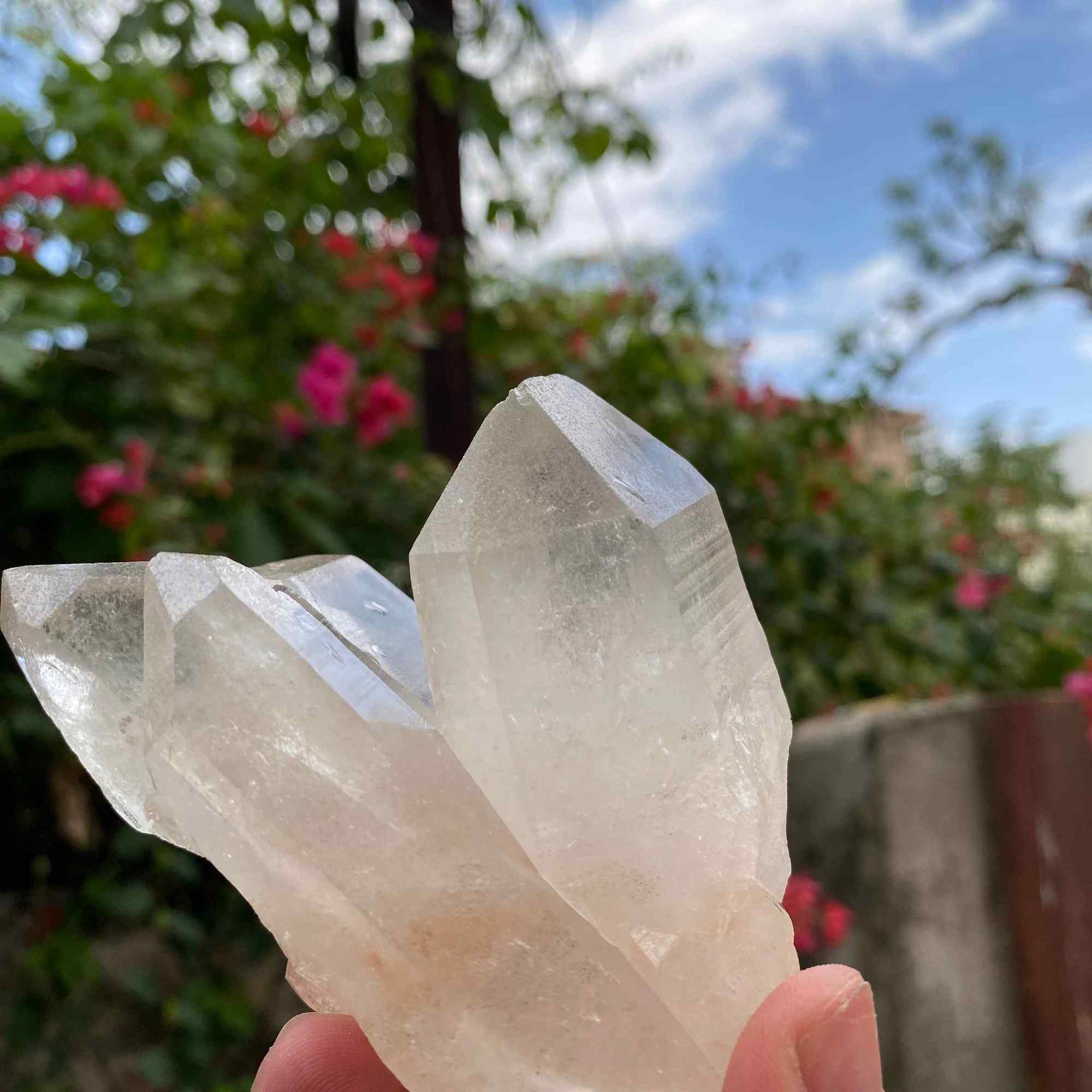 White Quartz Cluster Raw Quartz Mineral Cleansing Energy Crystal Meditation