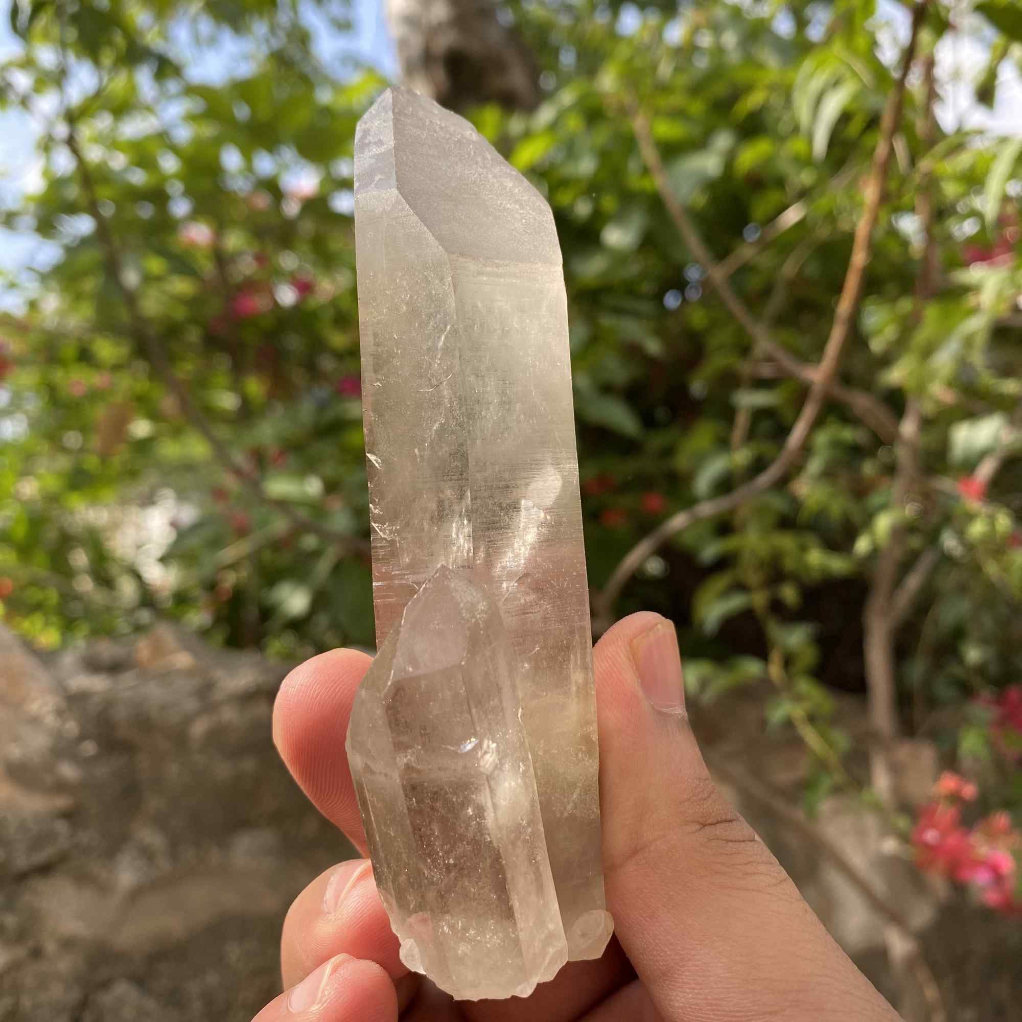 171g Twin Point Himalayan Smoky Quartz Natural Cluster Collector Specimen