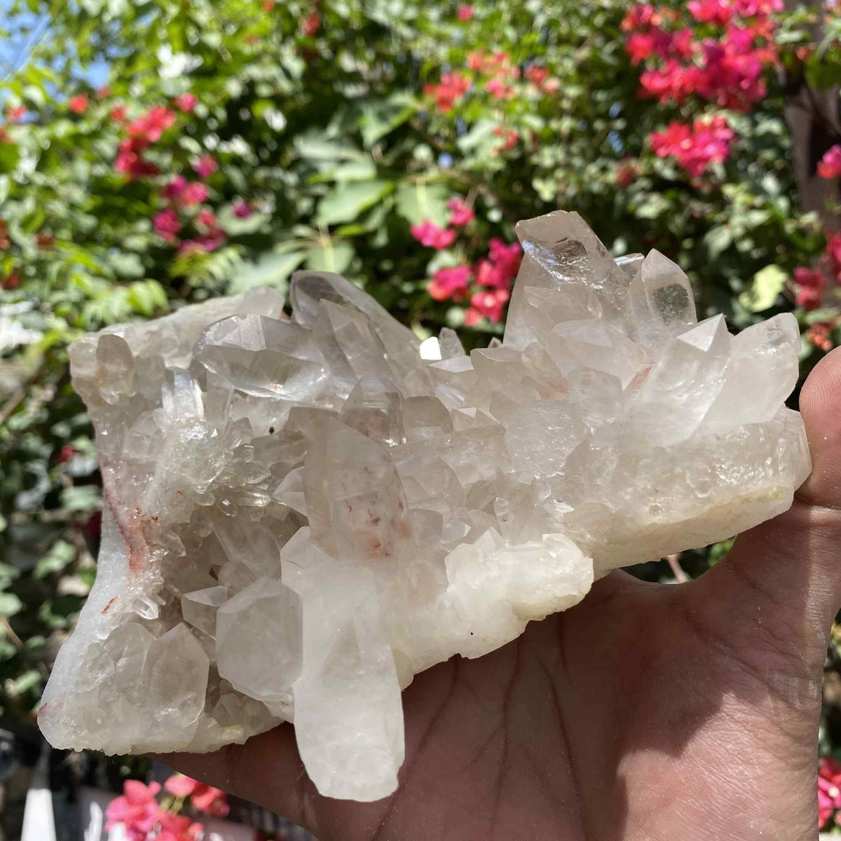 Natural Himalayan White Quartz Cluster Raw Mineral Specimen