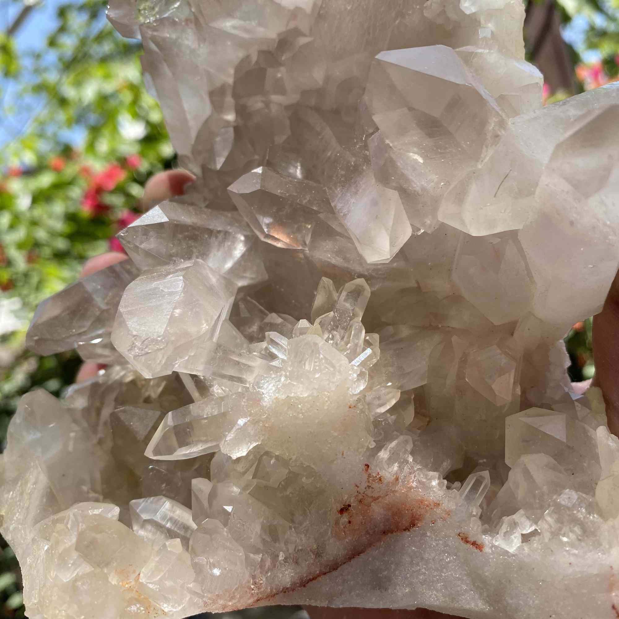 Natural Himalayan White Quartz Cluster Raw Mineral Specimen