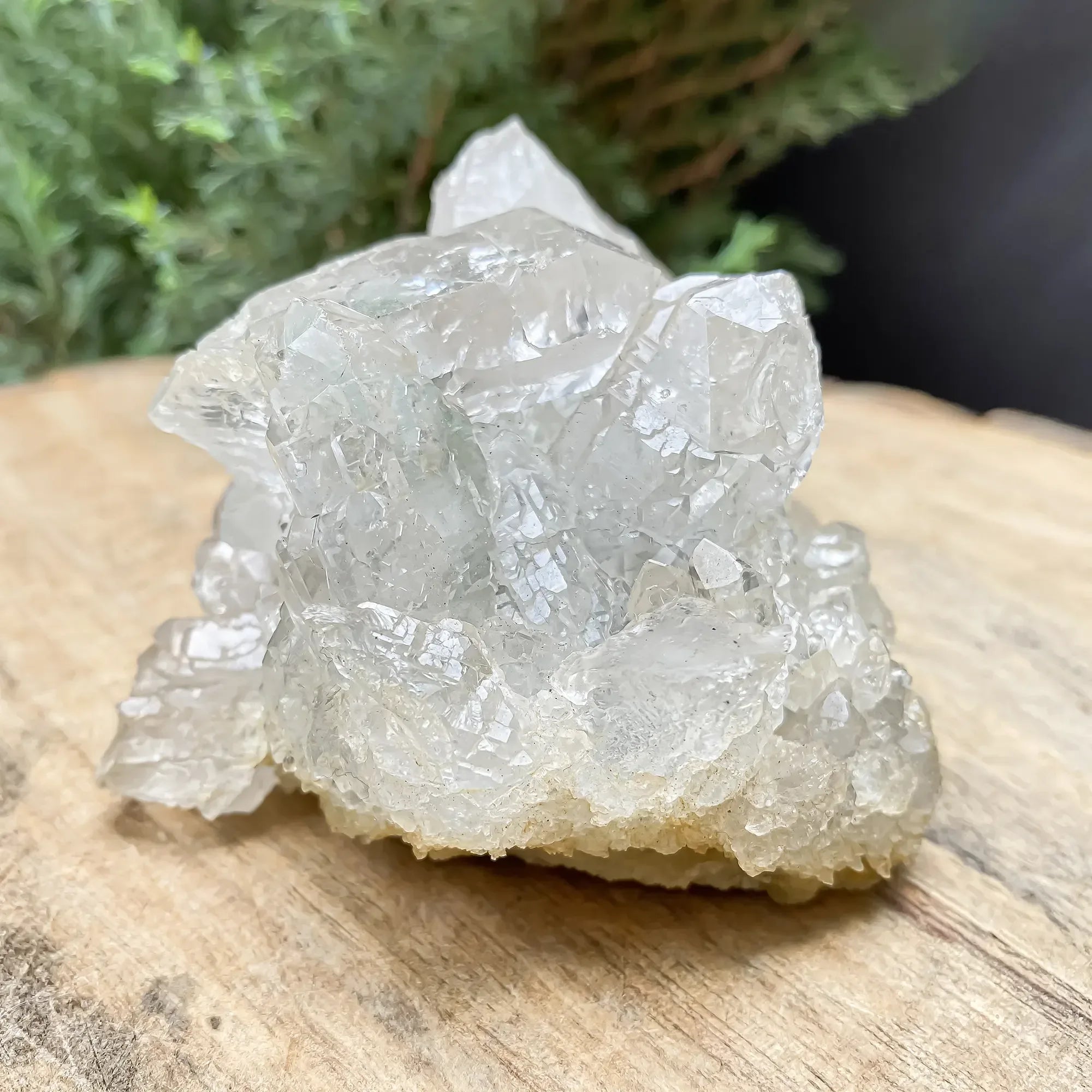 Natural Green Chlorite Quartz Cluster 355g Himalayan Quartz