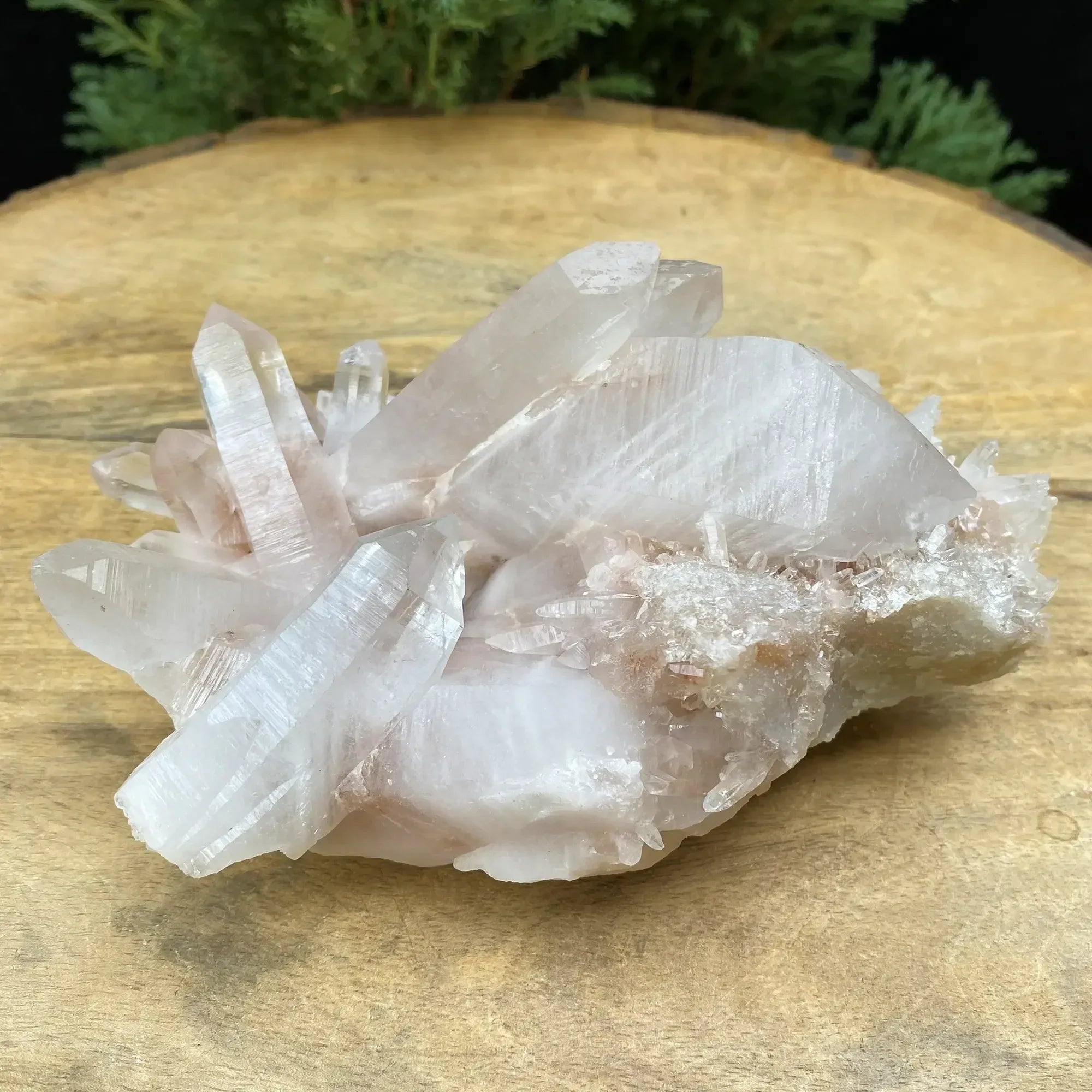 Natural Himalayan Pink Quartz Cluster 500g Himalayan Quartz