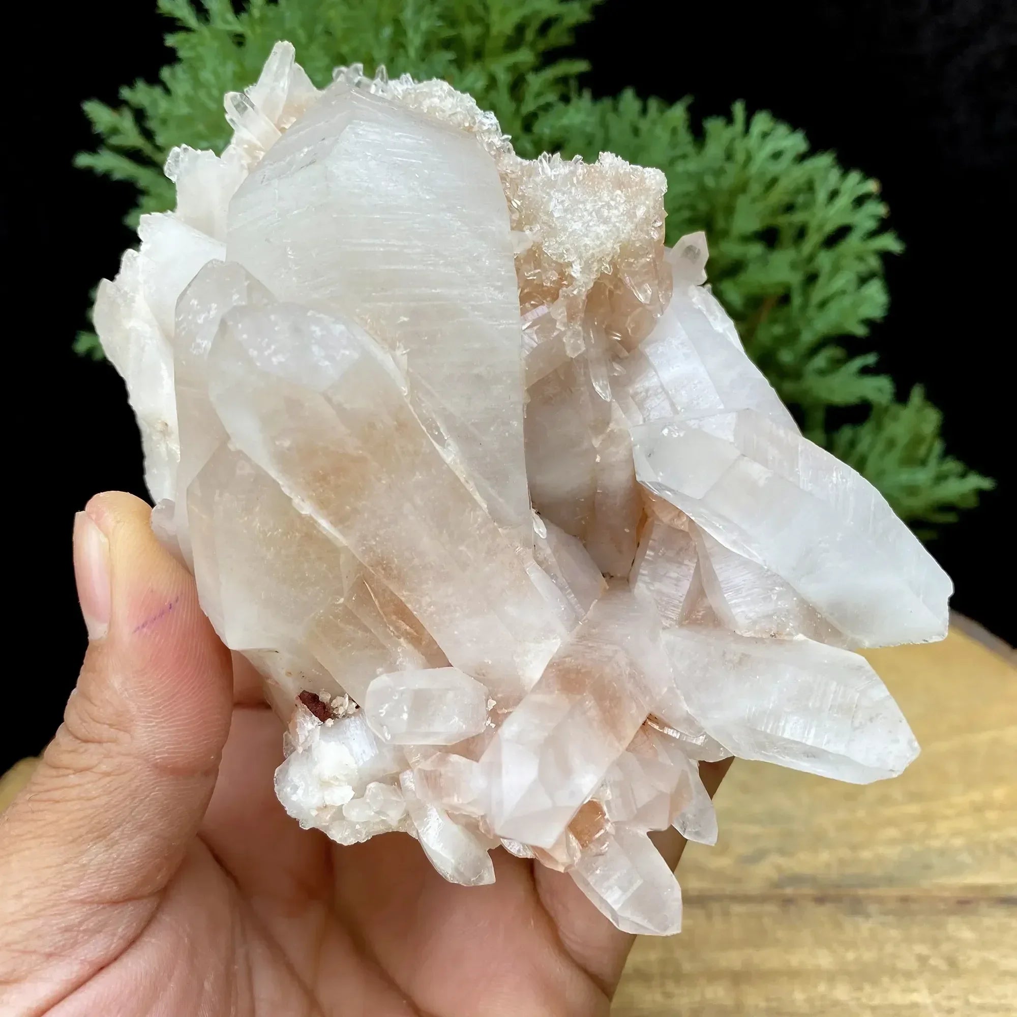 Natural Himalayan Pink Quartz Cluster 500g Himalayan Quartz