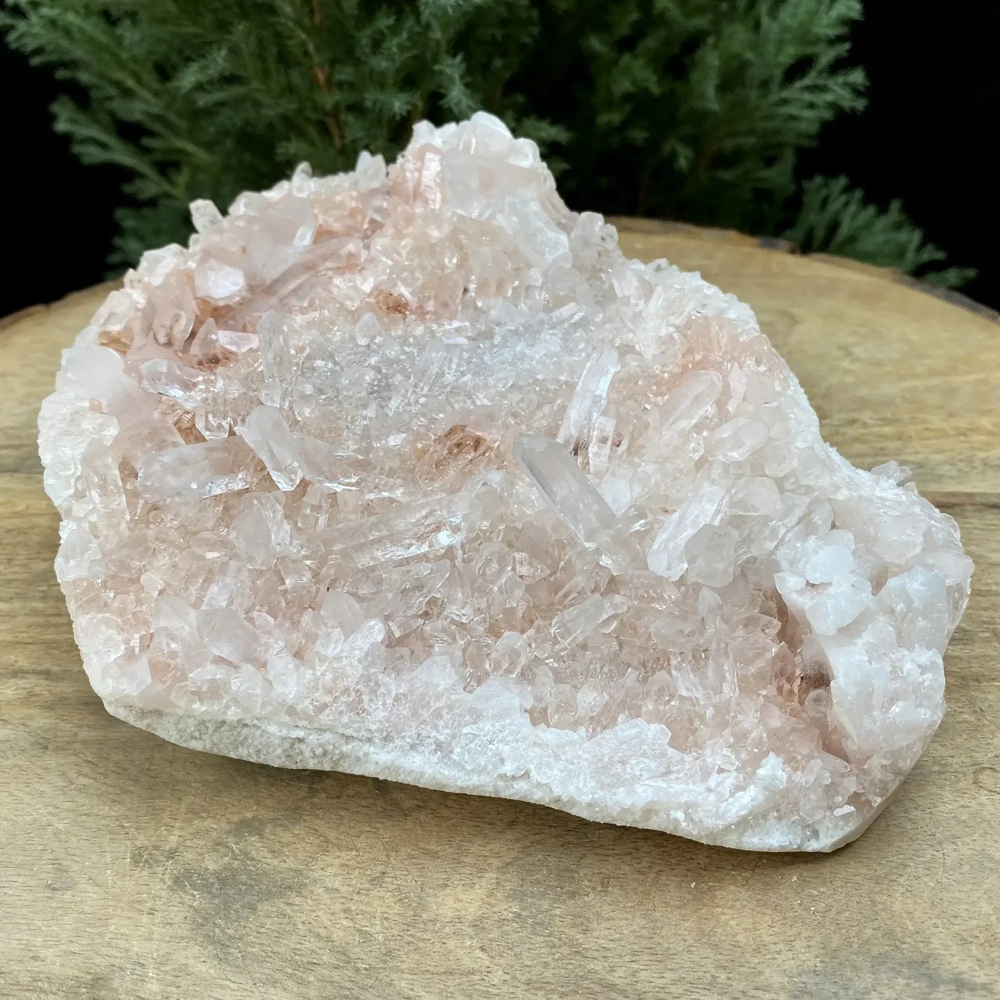 Natural Himalayan Pink Quartz Cluster 905g Himalayan Quartz
