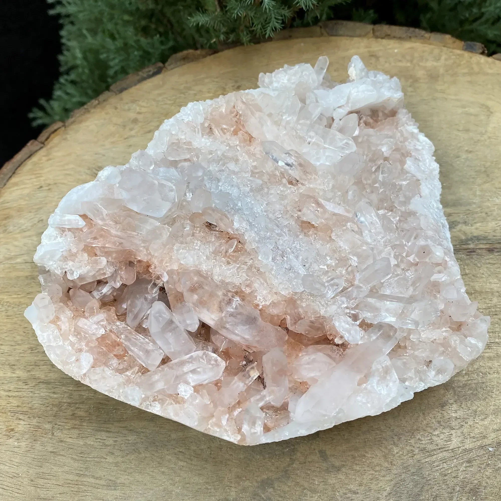 Natural Himalayan Pink Quartz Cluster 905g Himalayan Quartz