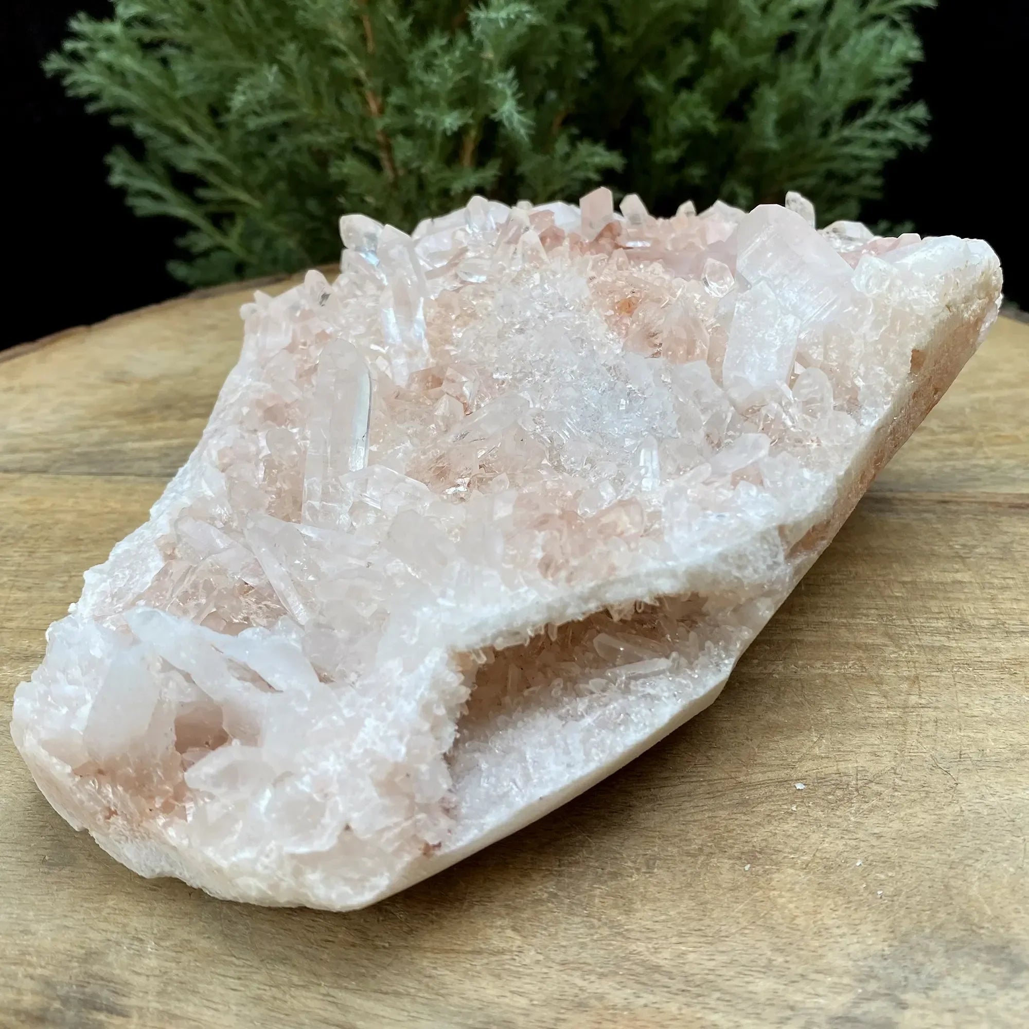 Natural Himalayan Pink Quartz Cluster 905g Himalayan Quartz