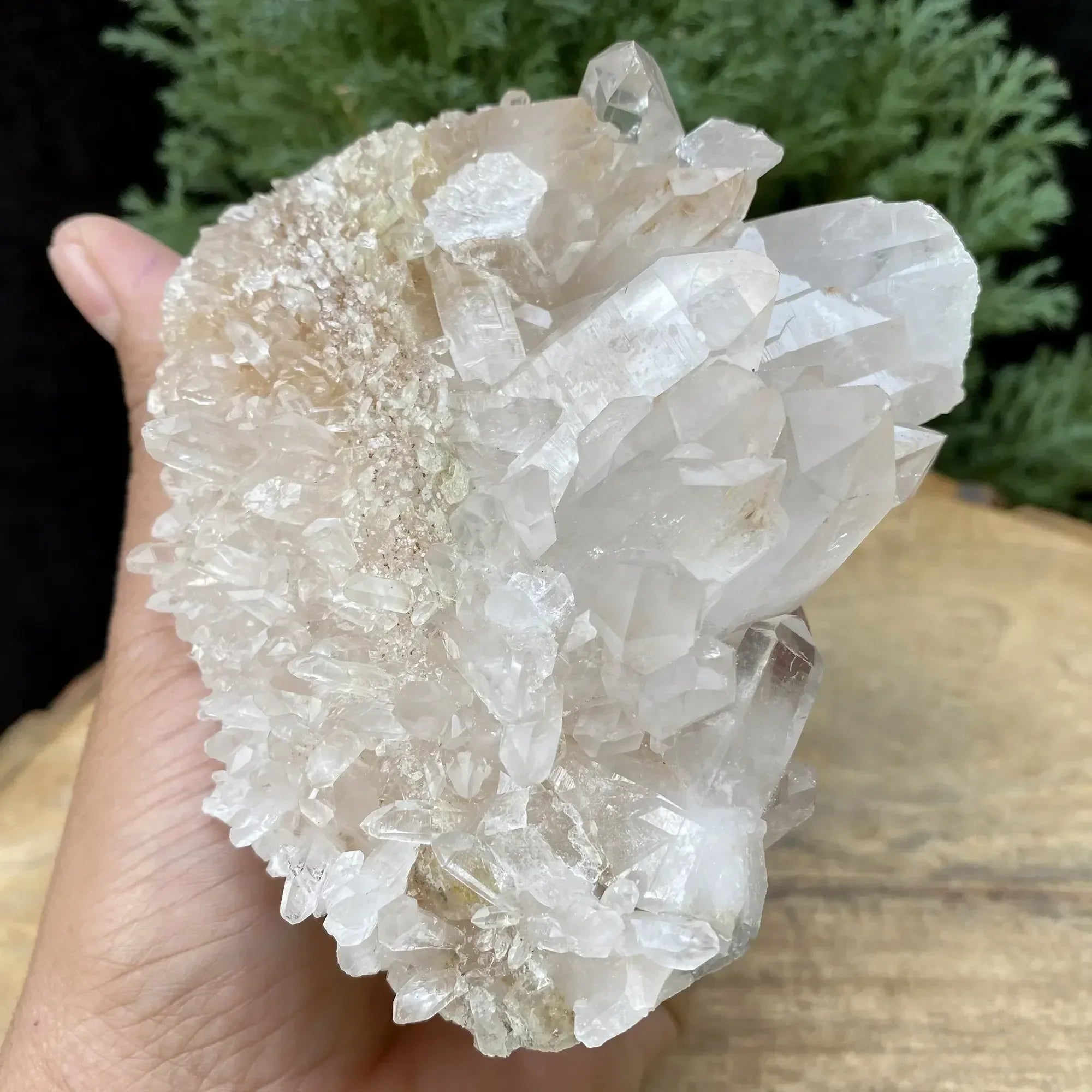 Natural Himalayan White & Yellow Quartz Cluster 405g Himalayan Quartz