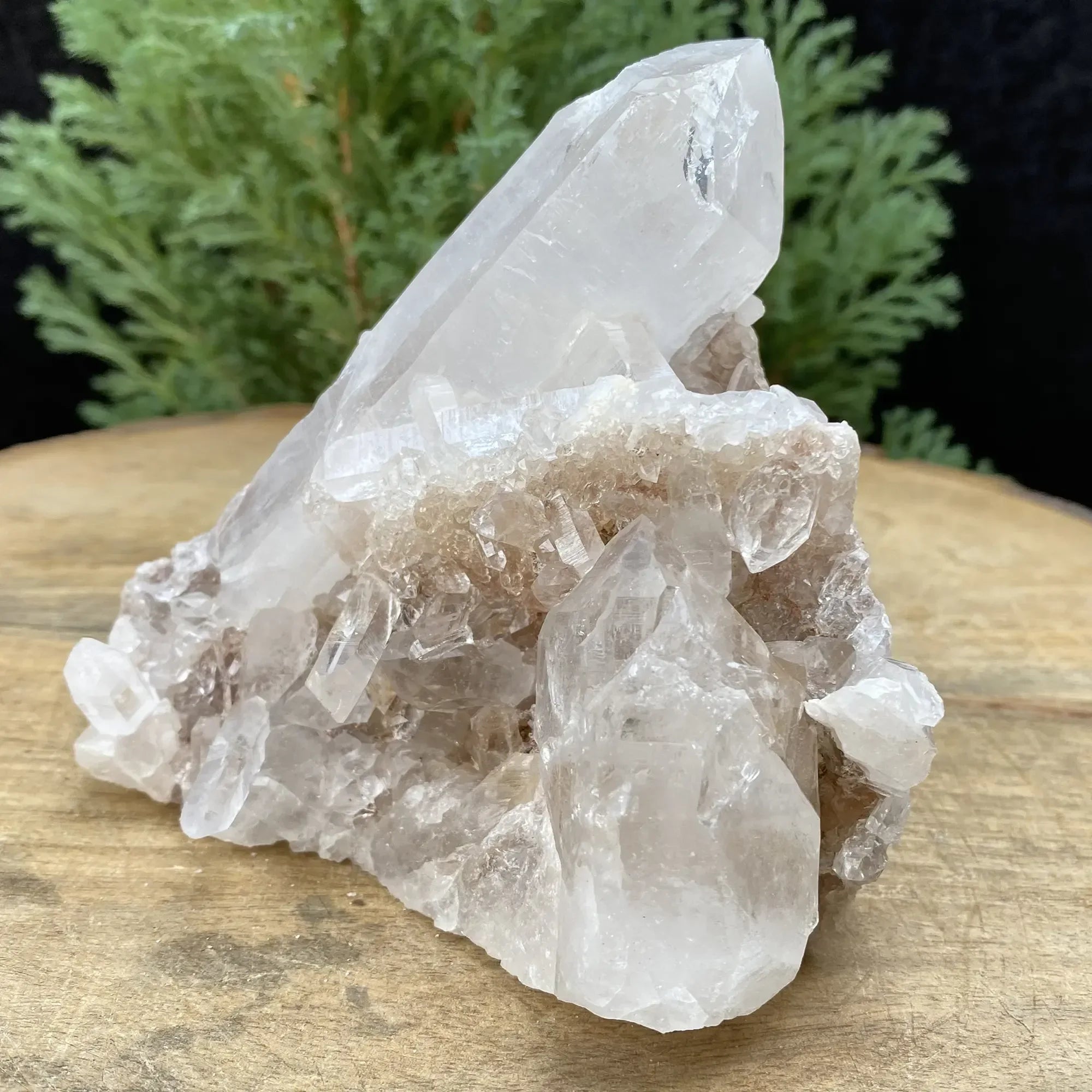 Natural Himalayan White & Pink Quartz Cluster 520g Himalayan Quartz