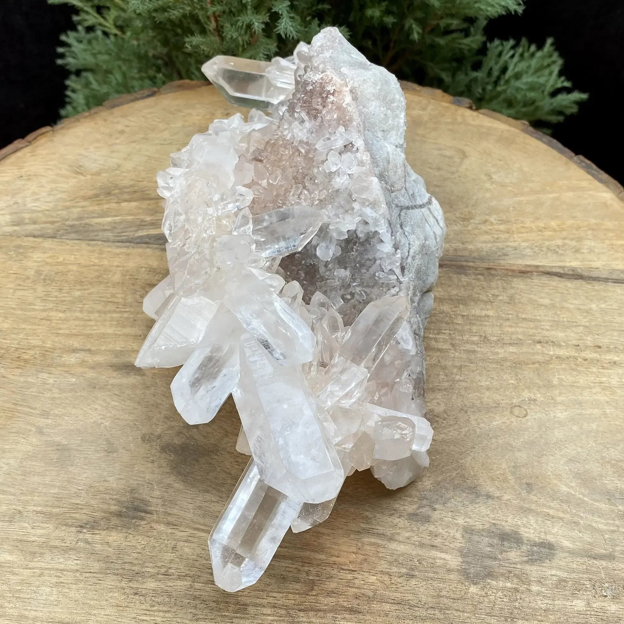 Natural Himalayan Pink Quartz Cluster 1260g Himalayan Quartz