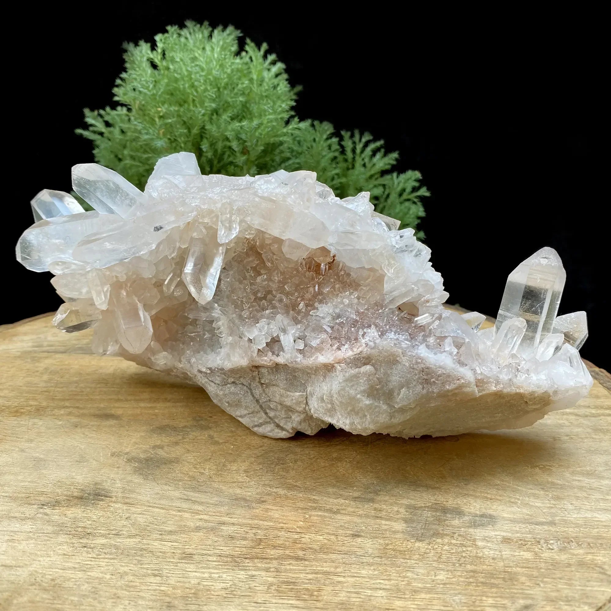Natural Himalayan Pink Quartz Cluster 1260g Himalayan Quartz