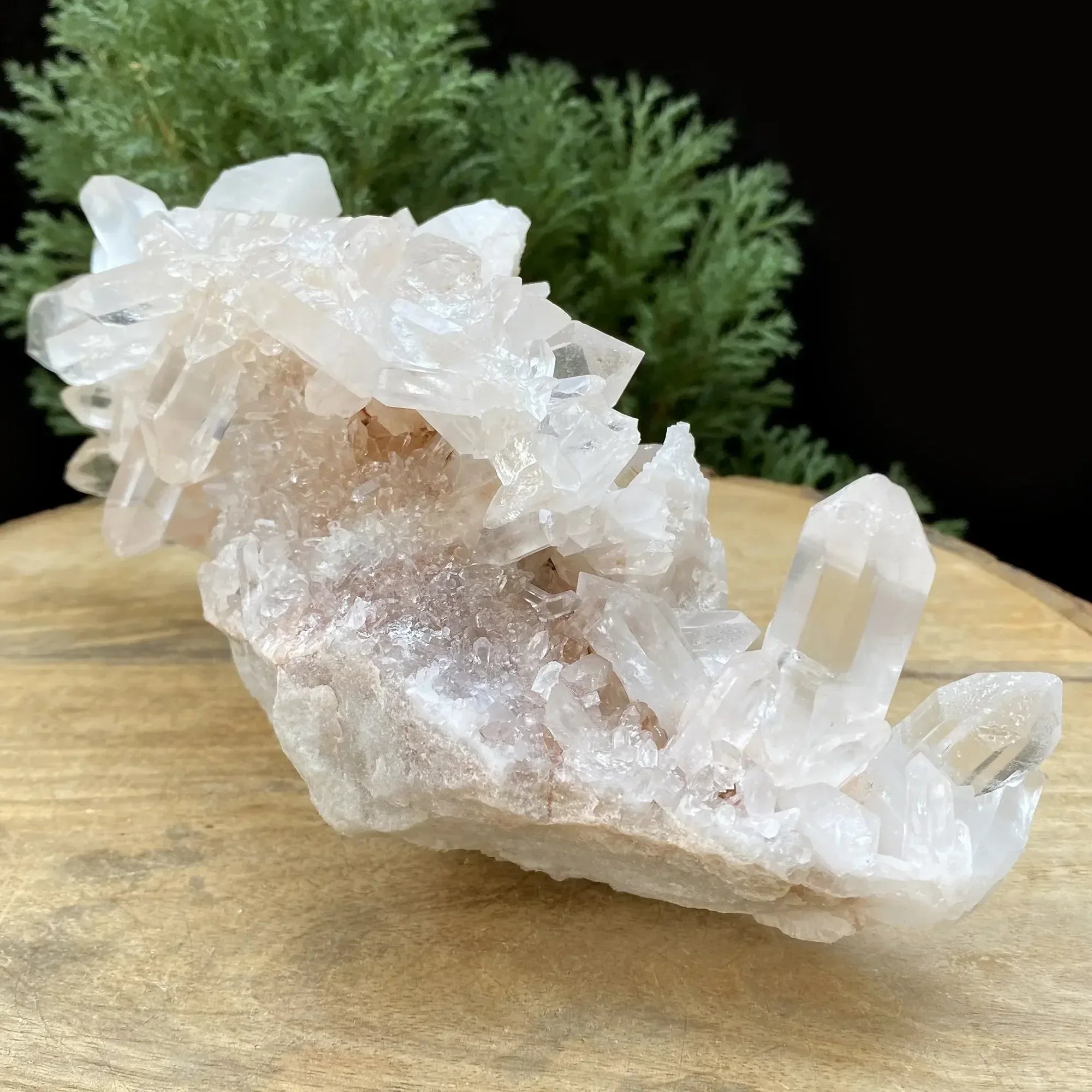 Natural Himalayan Pink Quartz Cluster 1260g Himalayan Quartz