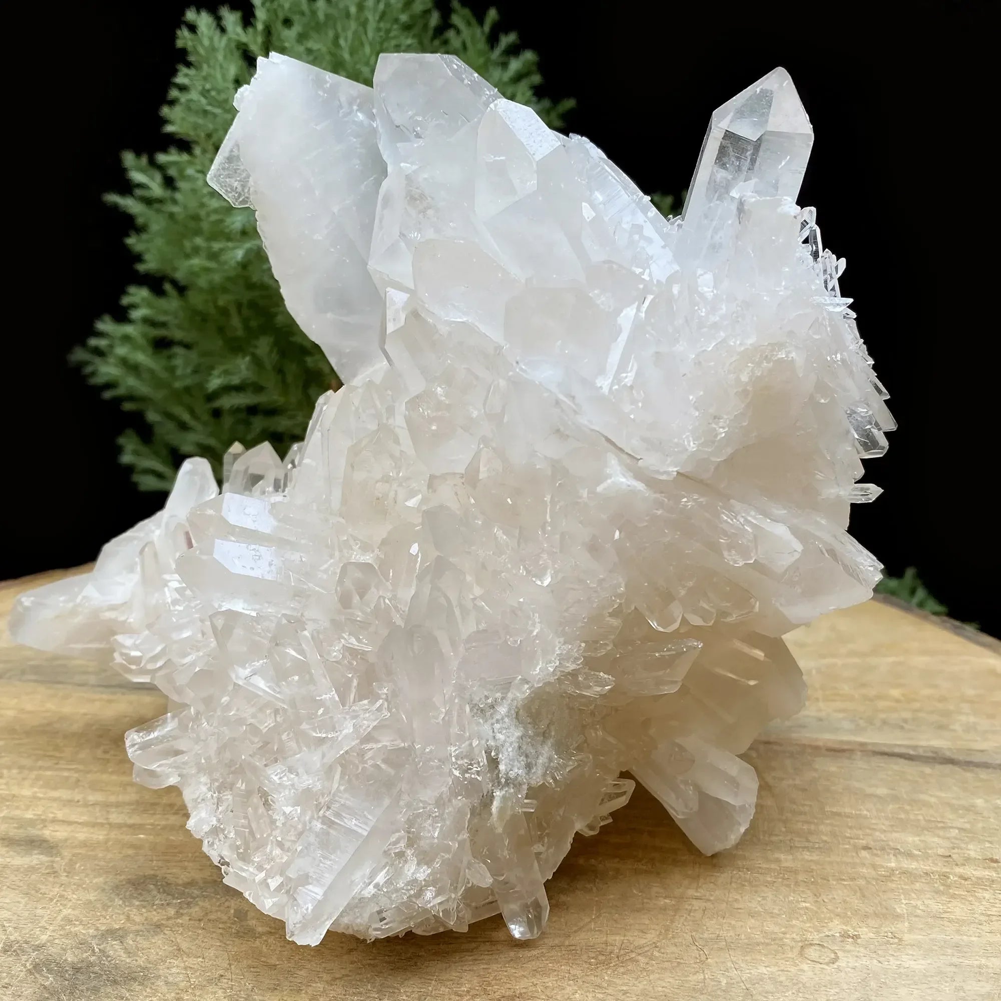 Natural Himalayan White Quartz Cluster 1675g Himalayan Quartz