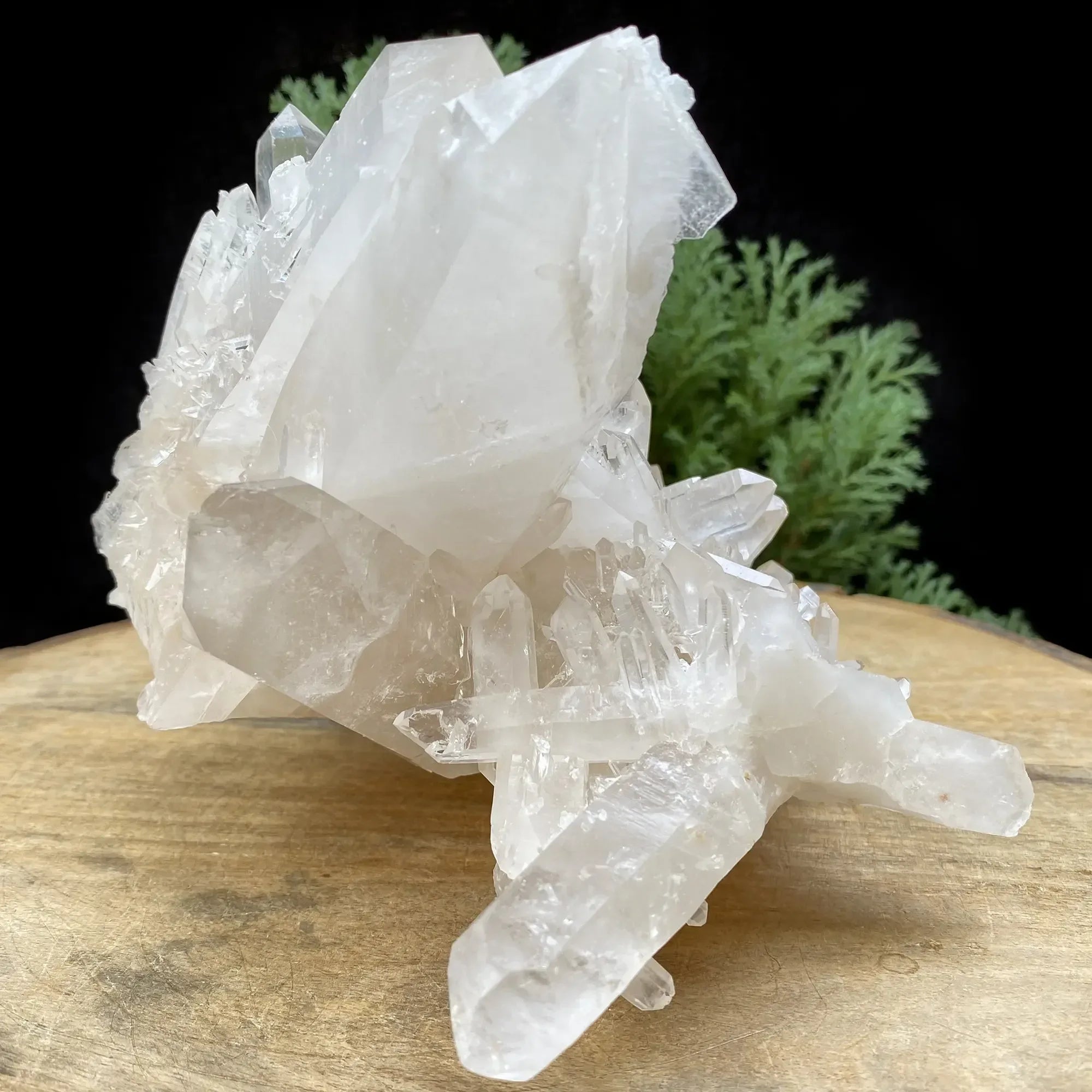 Natural Himalayan White Quartz Cluster 1675g Himalayan Quartz