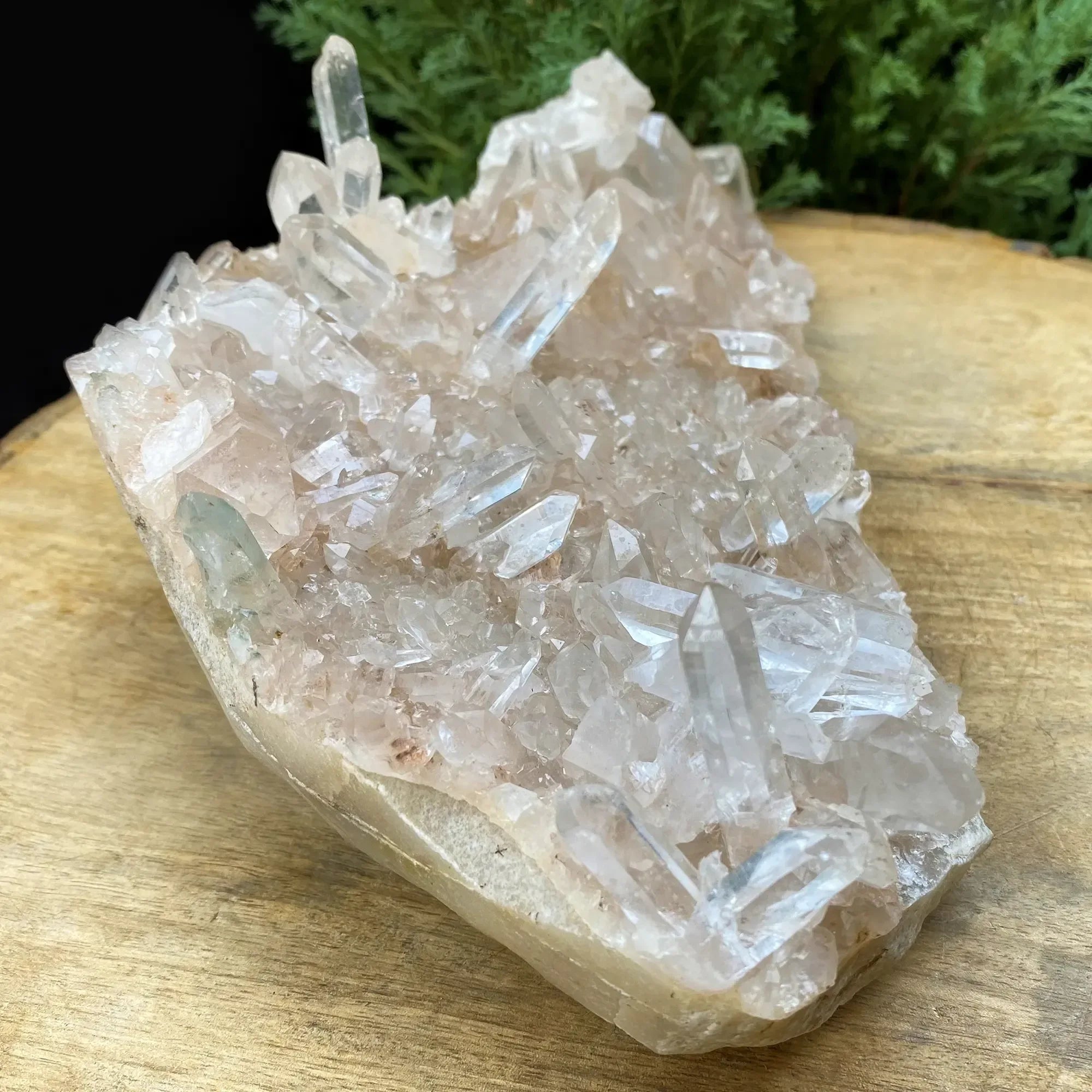 Natural Himalayan Pink Quartz Cluster 1615g Himalayan Quartz