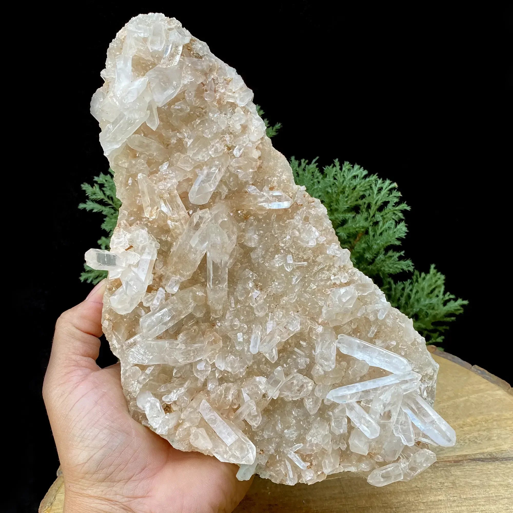 Natural Himalayan Pink Quartz Cluster 1615g Himalayan Quartz