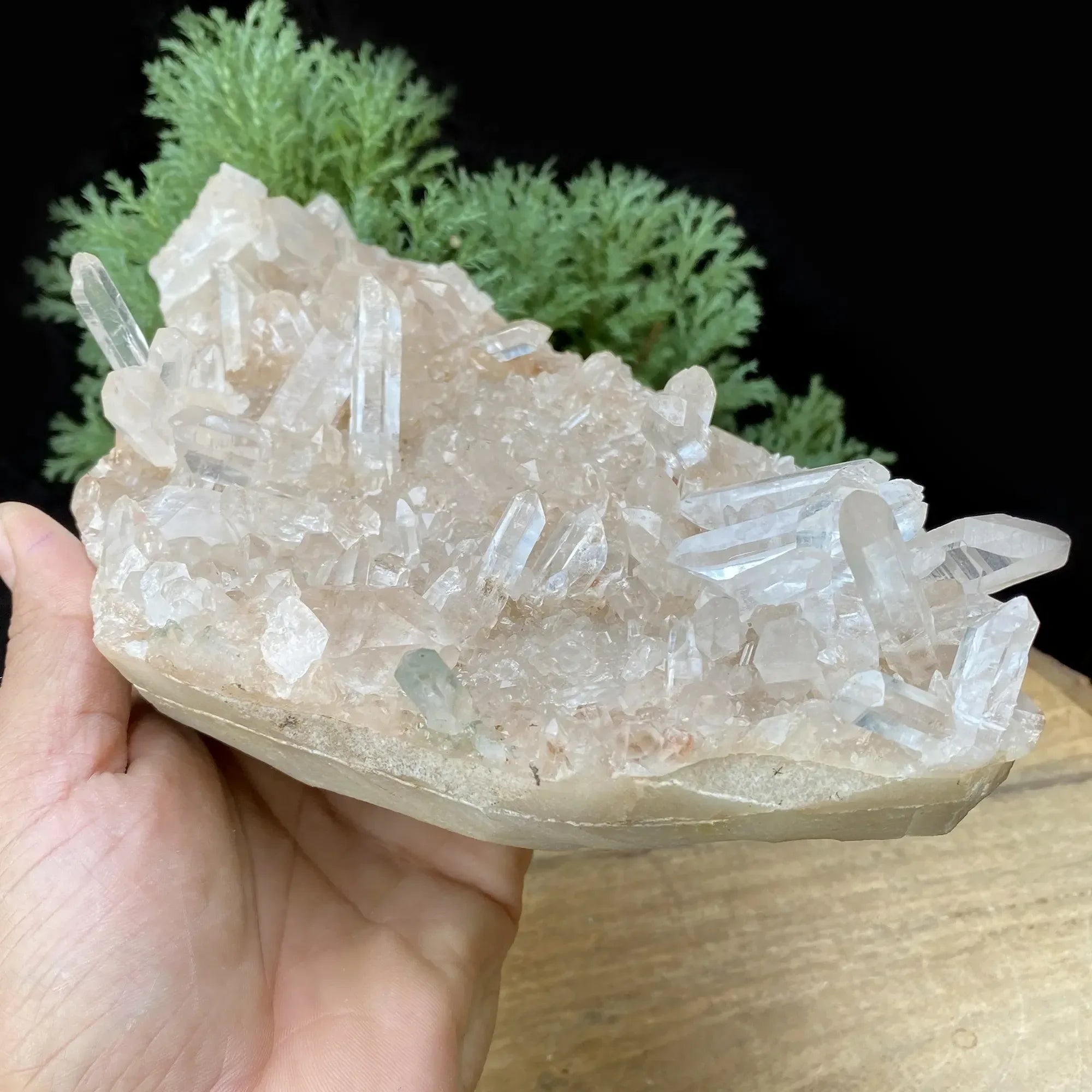 Natural Himalayan Pink Quartz Cluster 1615g Himalayan Quartz